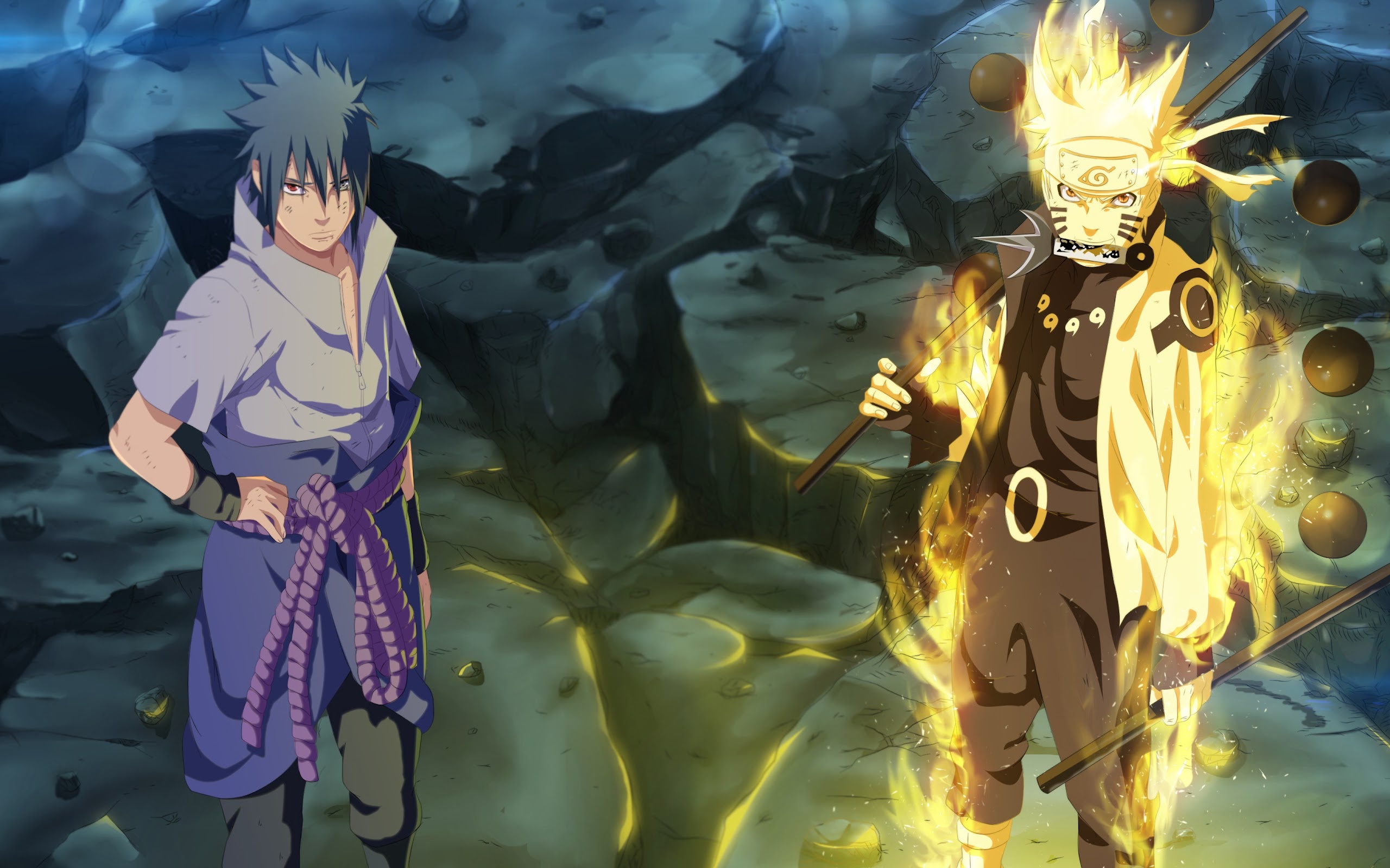 Sasuke Uchiha, Six Paths Sage Naruto, Truth-Seeking Orbs, HD Desktop wallpaper