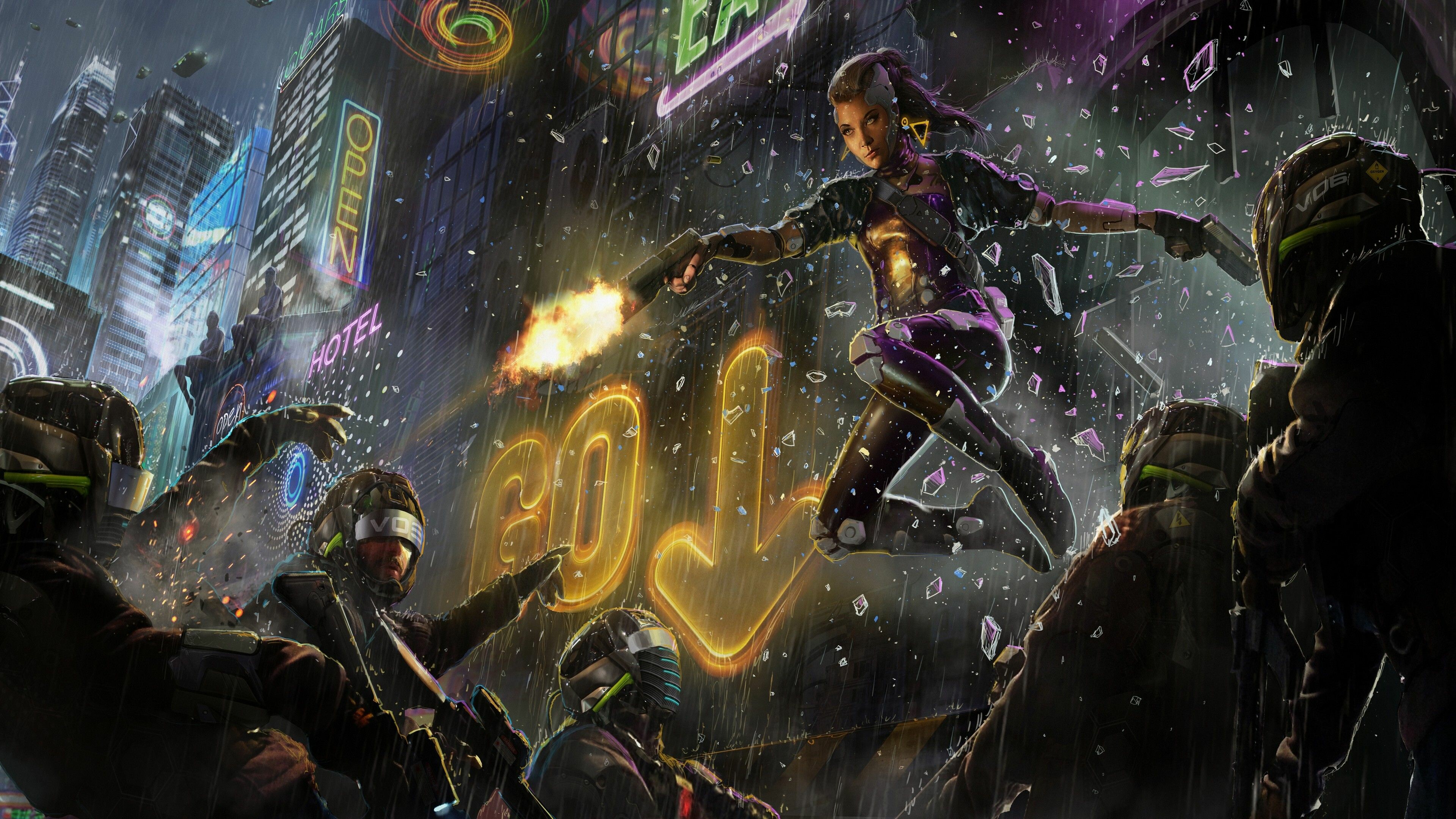 Cyberpunk 2077, Top-quality wallpapers, Artistic designs, Aesthetic appeal, 3840x2160 4K Desktop