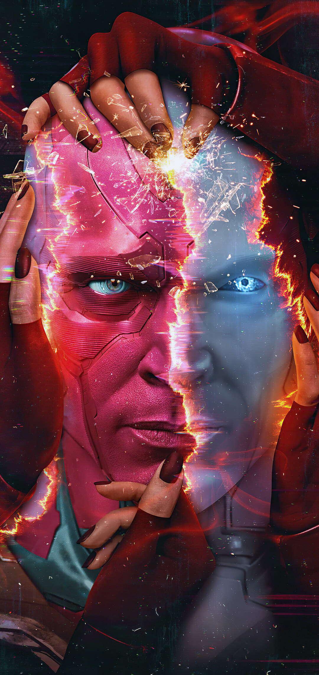 Artwork, WandaVision Wallpaper, 1080x2280 HD Phone