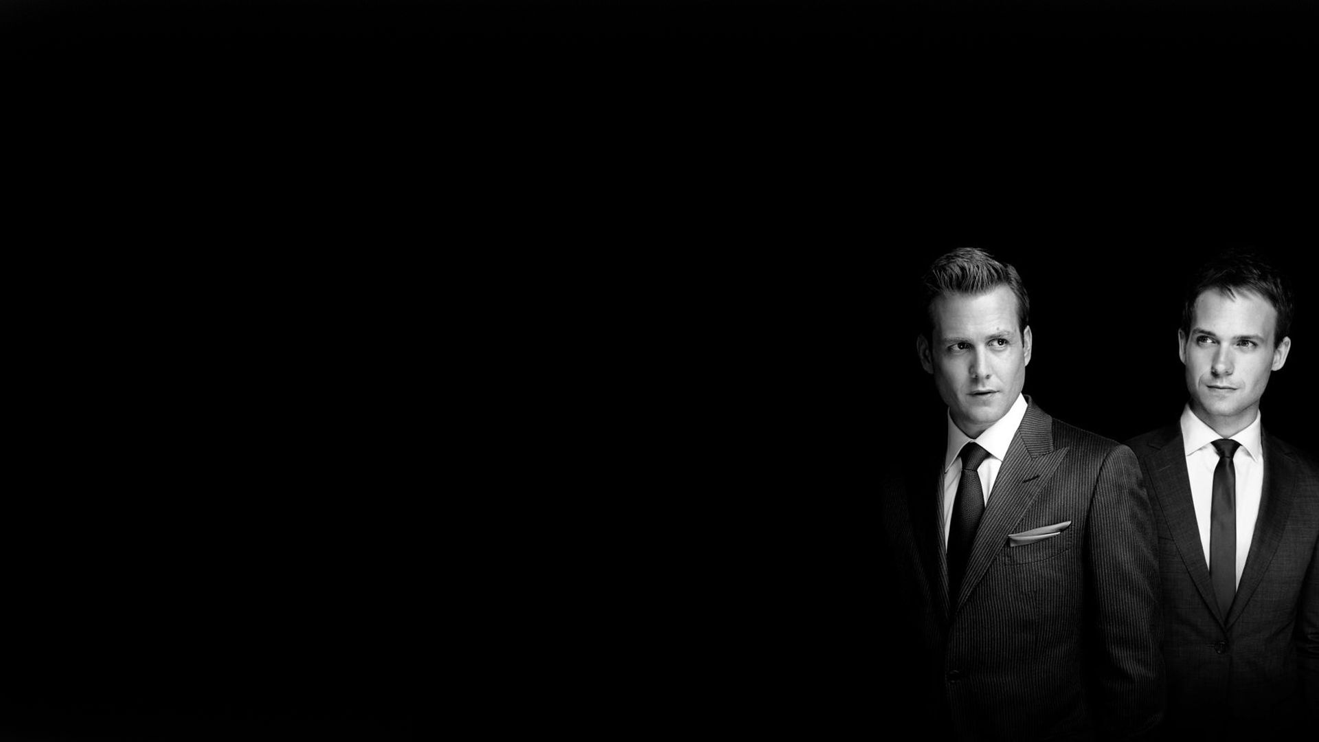 Harvey Specter, Mike Ross, pinstripe suit, Full HD Desktop wallpaper
