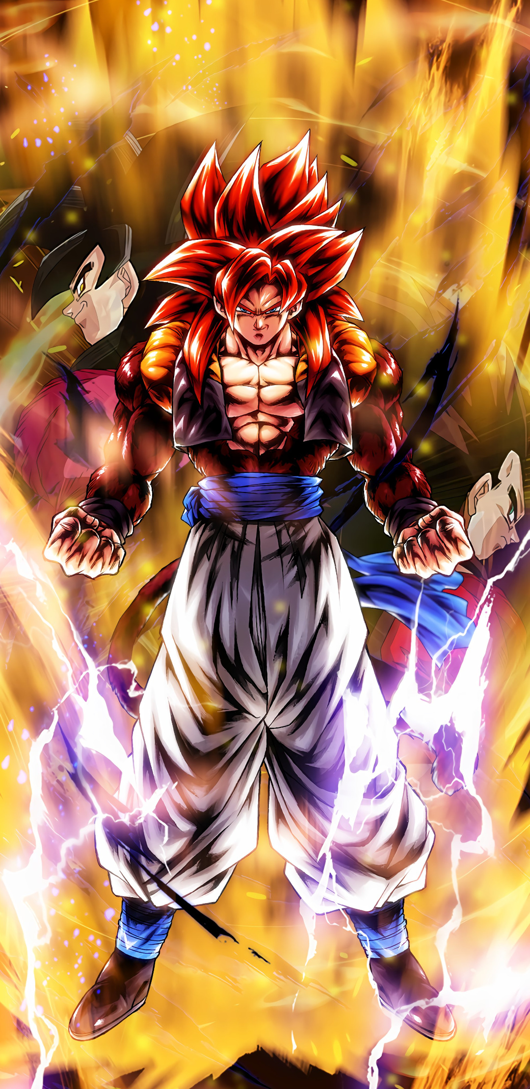 Super Saiyan 4 Gogeta, Super Saiyan 4 Goku, Super Saiyan 4 Vegeta, HD Phone wallpaper