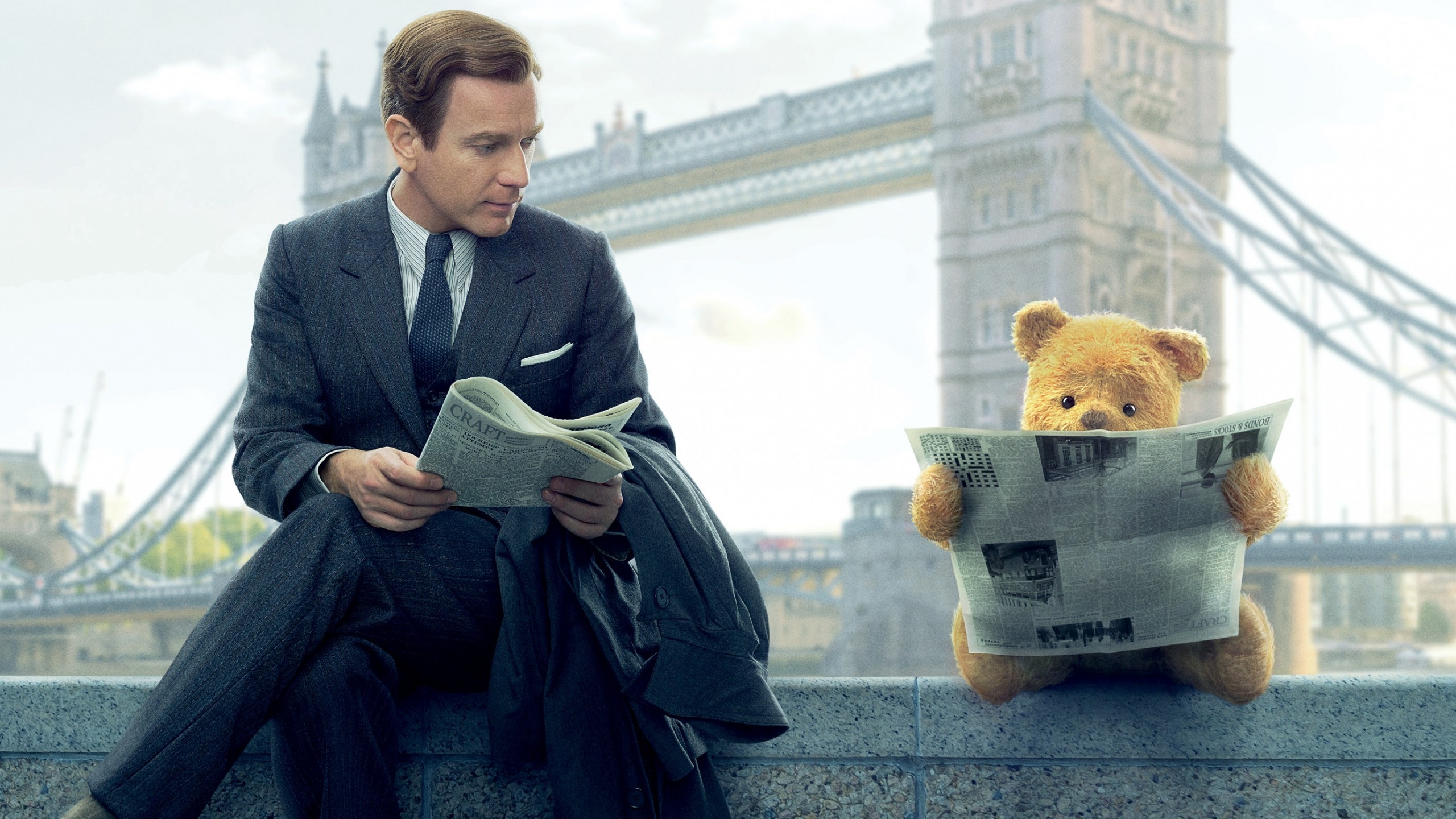 Ewan McGregor, Movies, Christopher Robin, Wallpaper, 2560x1440 HD Desktop