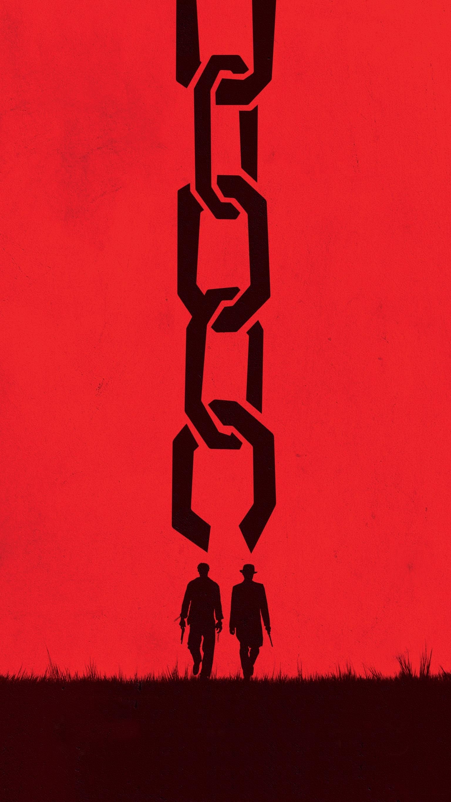 Django Unchained, Phone wallpaper, Minimalist movie posters, 1540x2740 HD Phone