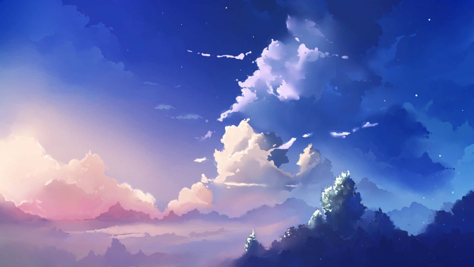 Cool scene, colorful shades, anime creativity, dynamic visuals, 1920x1080 Full HD Desktop