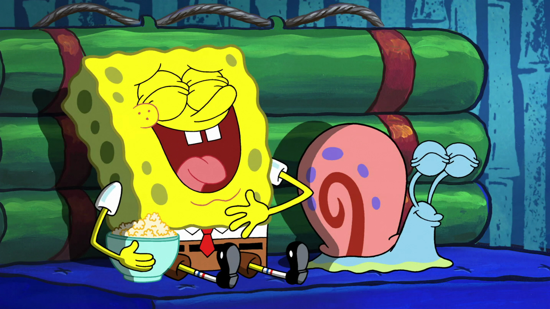 SpongeBob and Gary, SpongeBob SquarePants wallpaper, Fanpop, Animated character, 1920x1080 Full HD Desktop