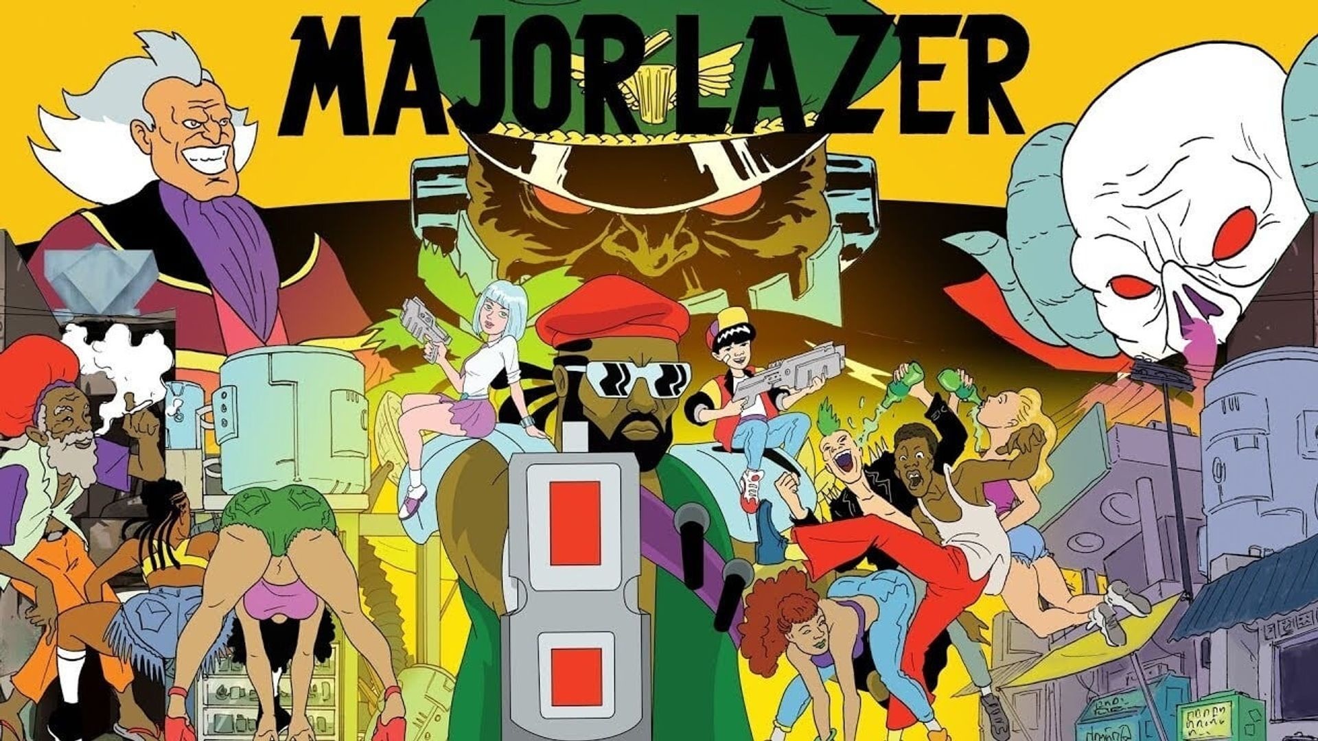 Major Lazer, Hulu streaming, Binge-worthy series, Online entertainment, 1920x1080 Full HD Desktop