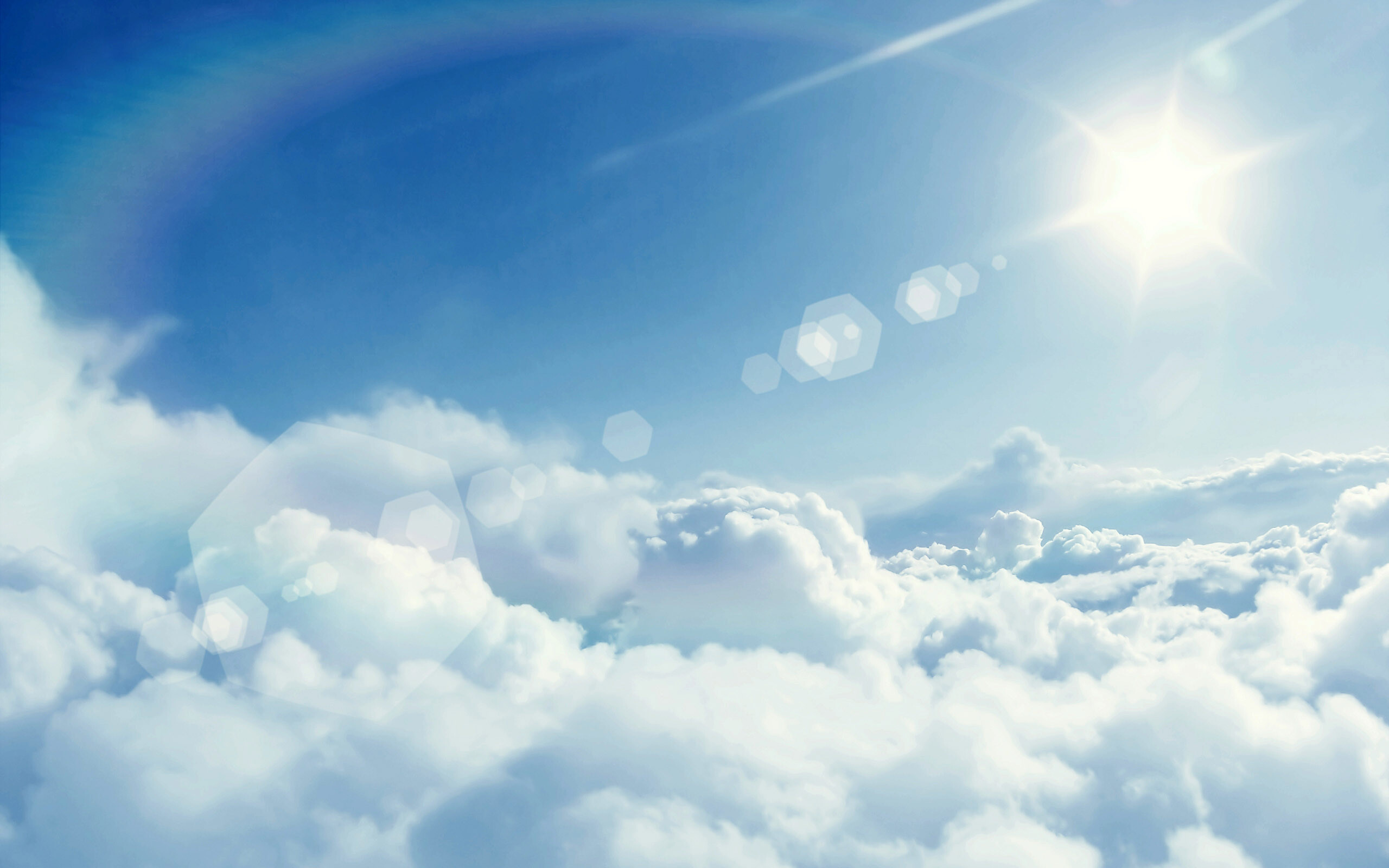 Sun and clouds, Clouds Wallpaper, 2560x1600 HD Desktop