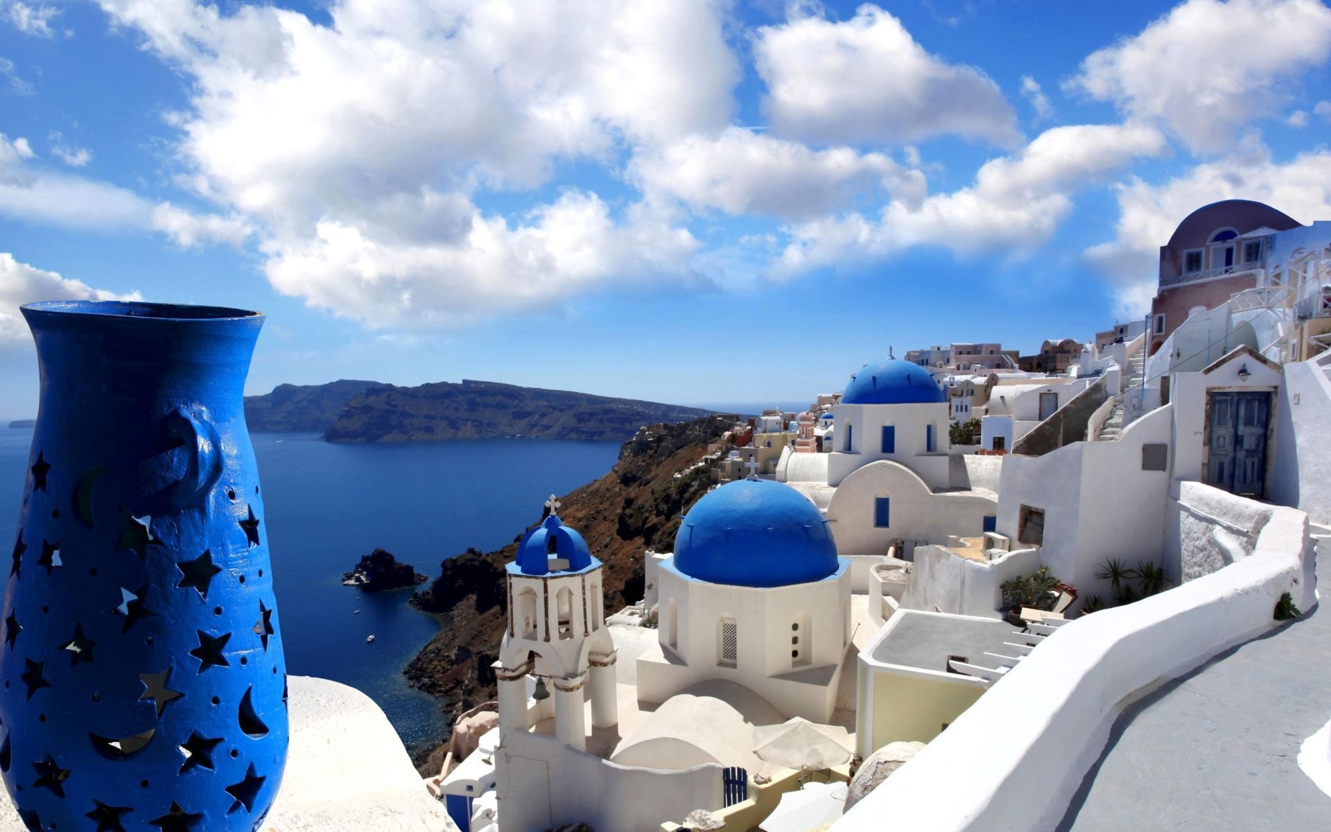 Santorini wallpaper, Stunning quality, 4K resolution, Mural inspiration, 1920x1200 HD Desktop