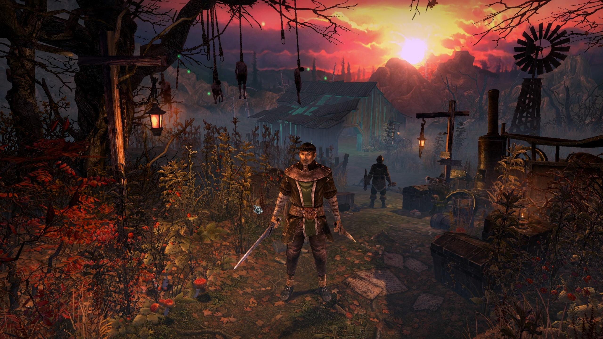 Grim Dawn, Main menu interface, Immersive gaming, Easy navigation, 2560x1440 HD Desktop