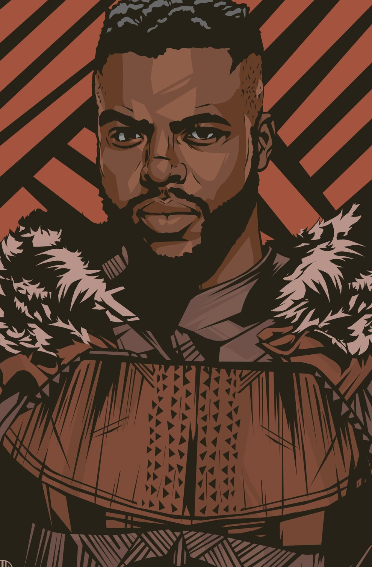 MBaku x Black Panther, Marvel art, Panther duo, Dynamic partnership, 1270x1920 HD Phone