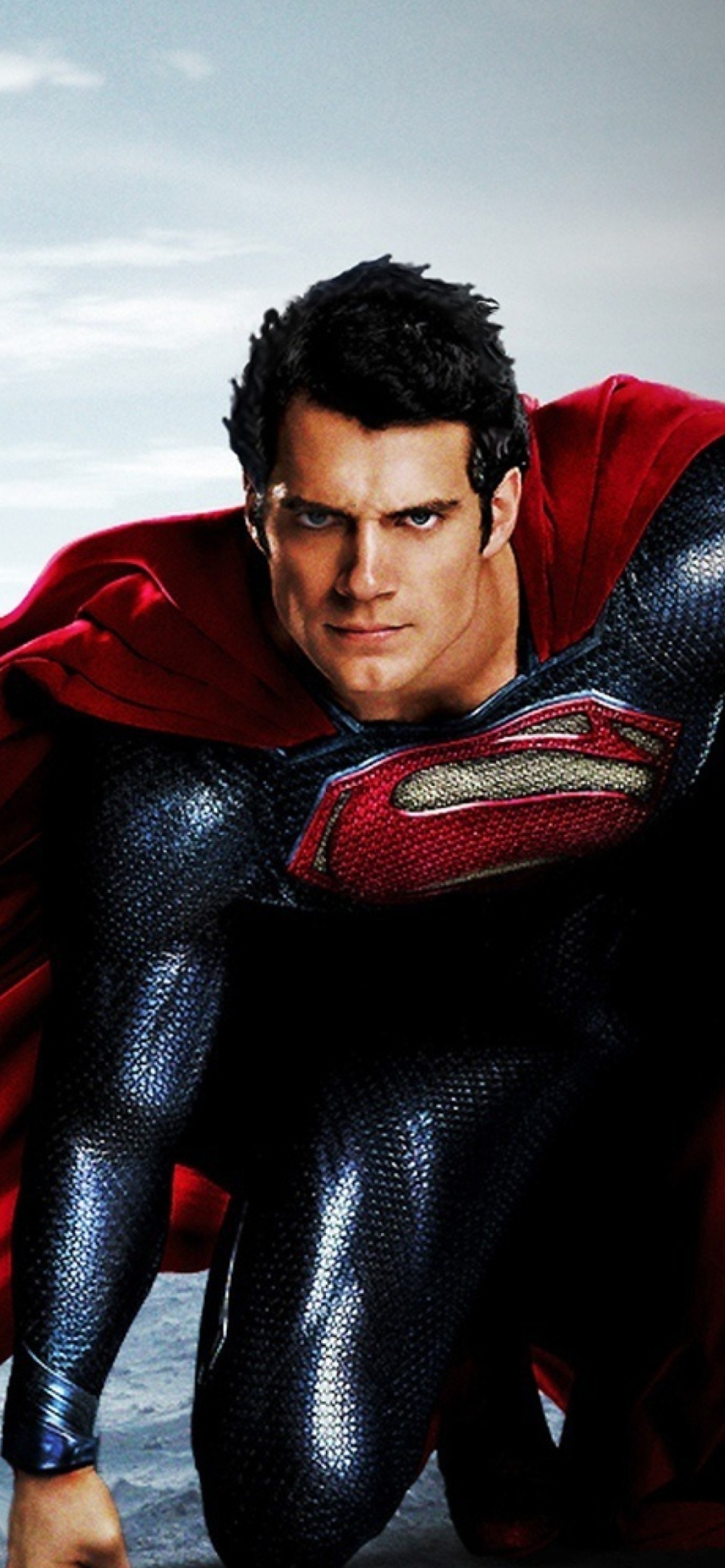 Man of Steel, iPhone wallpaper, Cinematic masterpiece, Superhero in action, 1170x2540 HD Phone