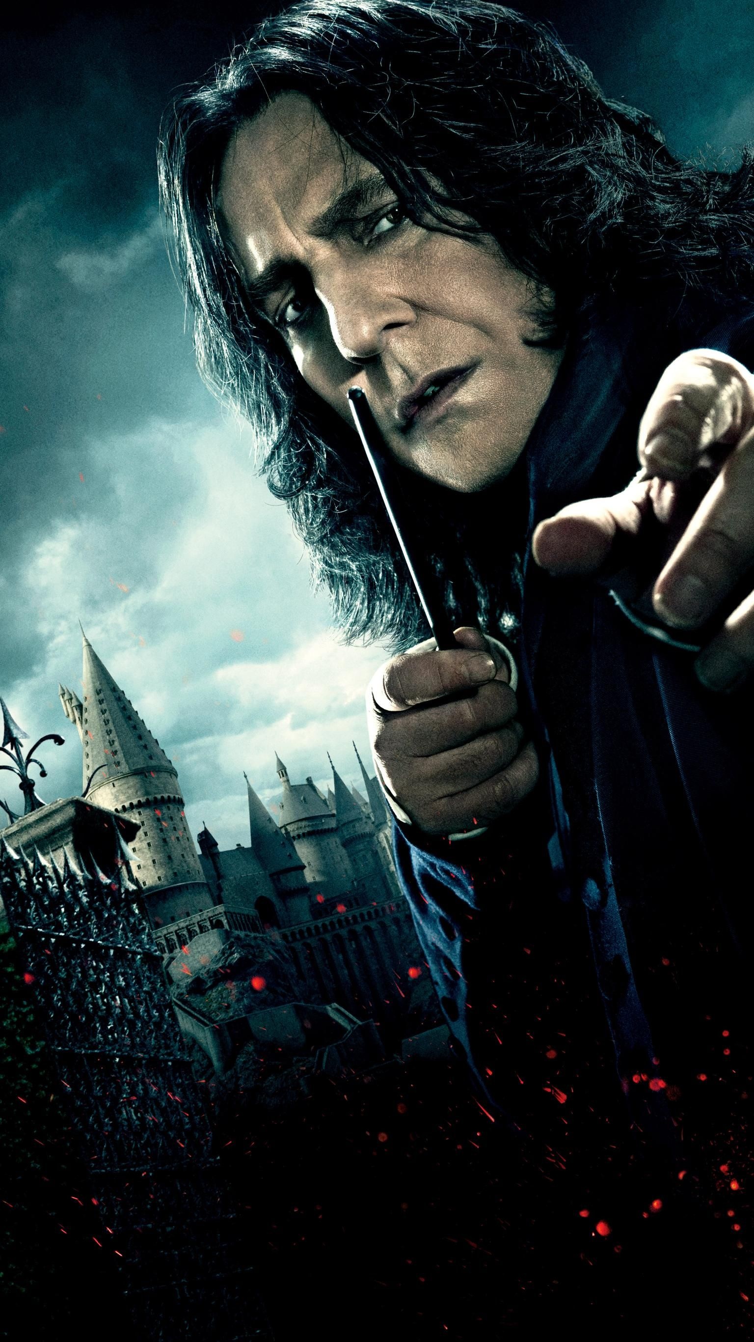 Severus Snape, Deathly Hallows Part 1, Hogwarts professors, Movie wallpaper, 1540x2740 HD Phone