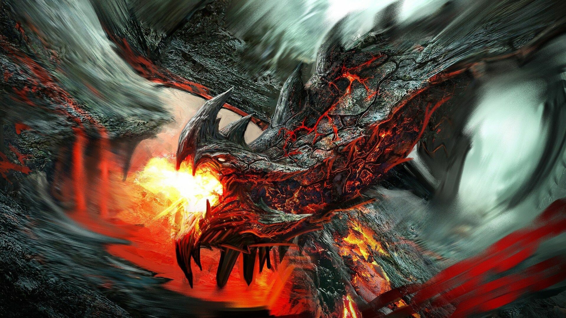 Powerful dragons, Fierce adversaries, Enchanting creatures, Stunning artwork, 1920x1080 Full HD Desktop