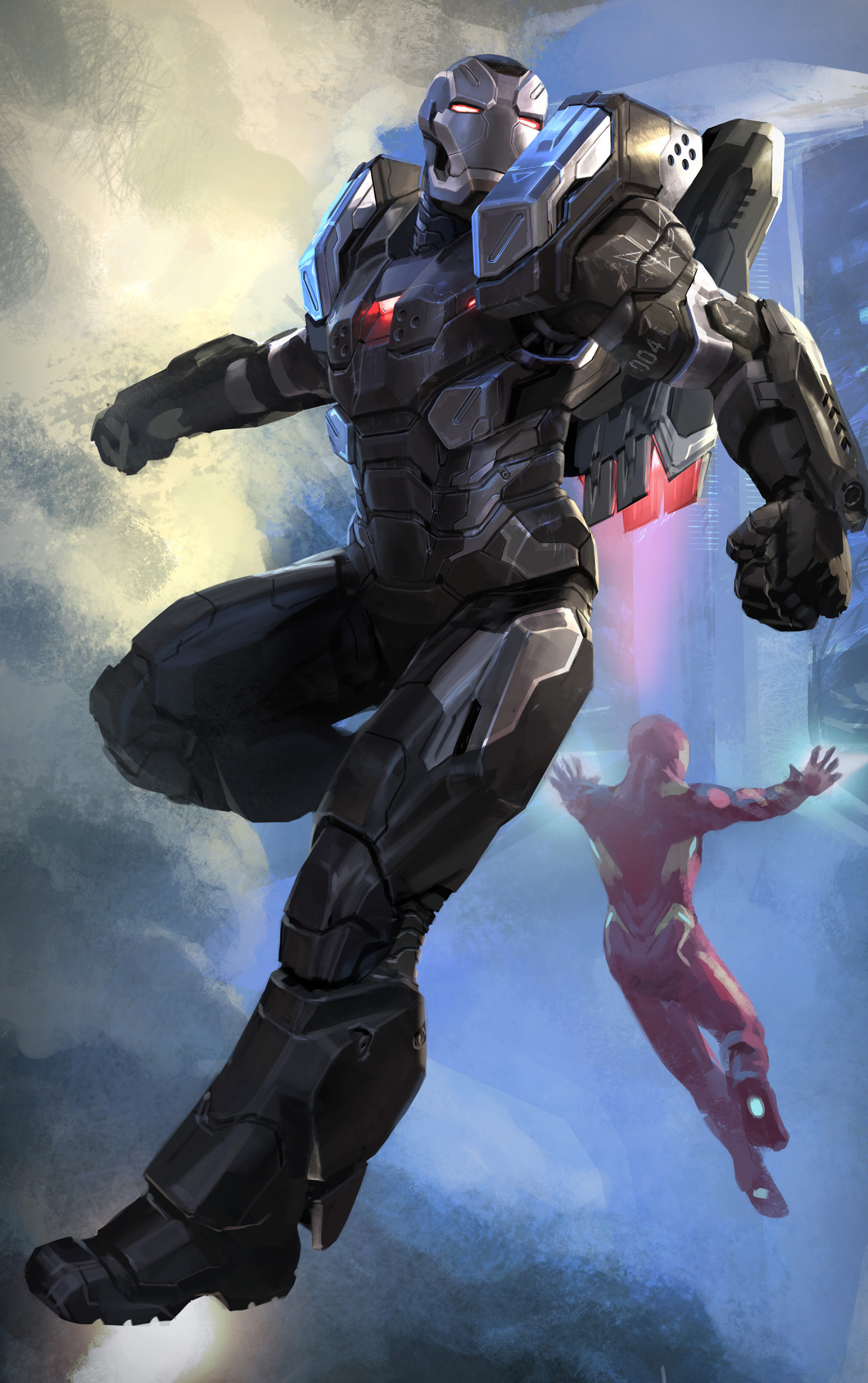 War Machine, Marvel movies, Alternate concept, Suit design, 1930x3070 HD Phone