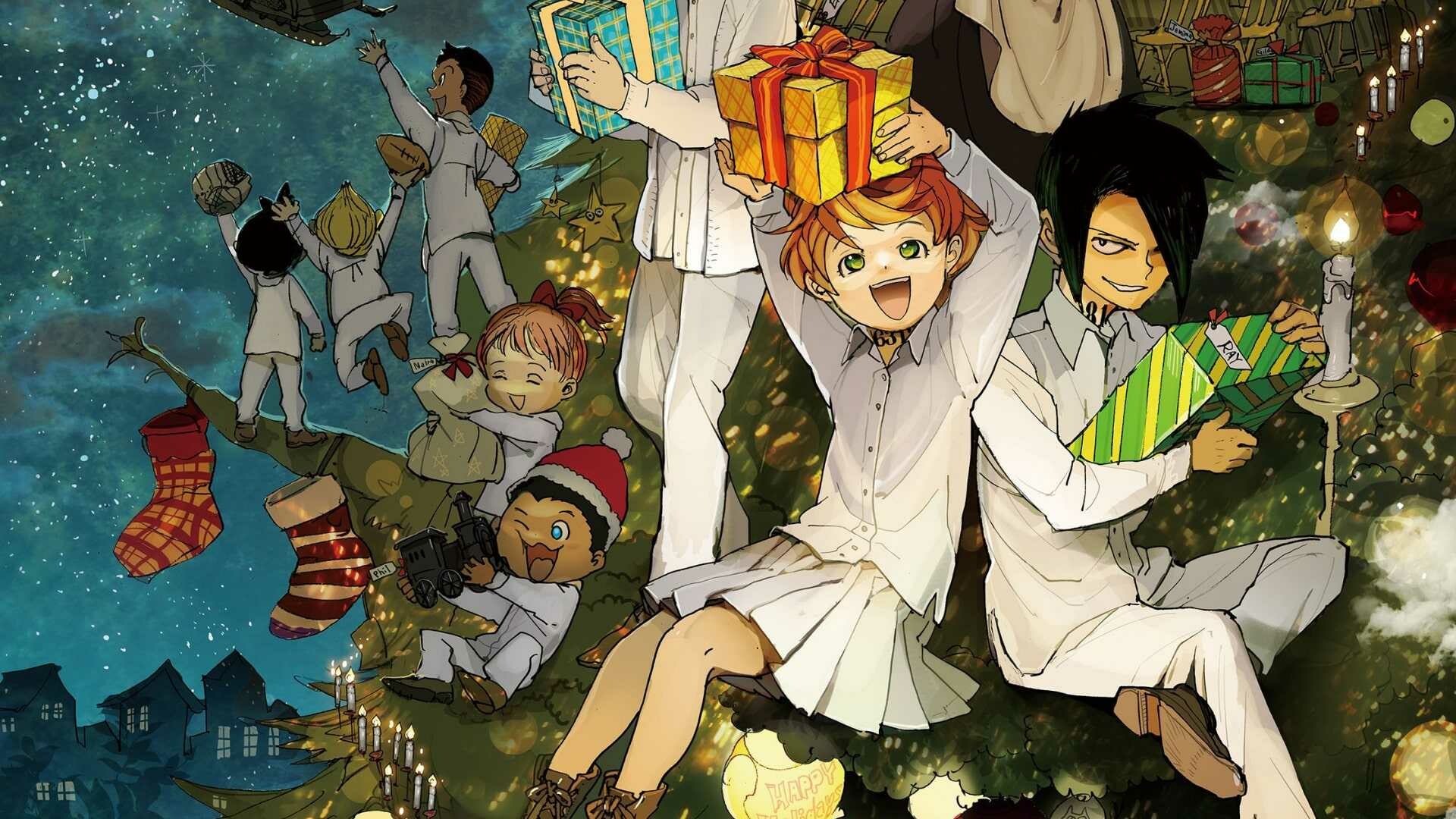 Promised Neverland, Thrilling wallpaper, Suspenseful journey, Unforgettable story, 1920x1080 Full HD Desktop
