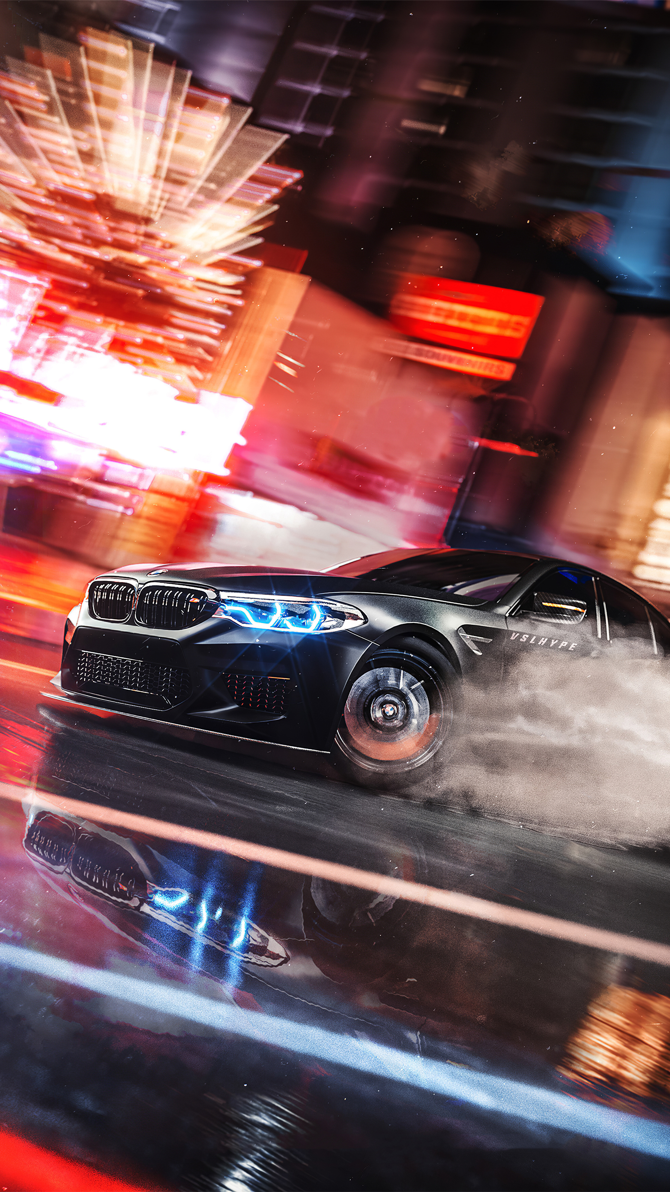 BMW M5 Forza Horizon 4, Drifting Wallpaper, 2160x3840 4K Phone