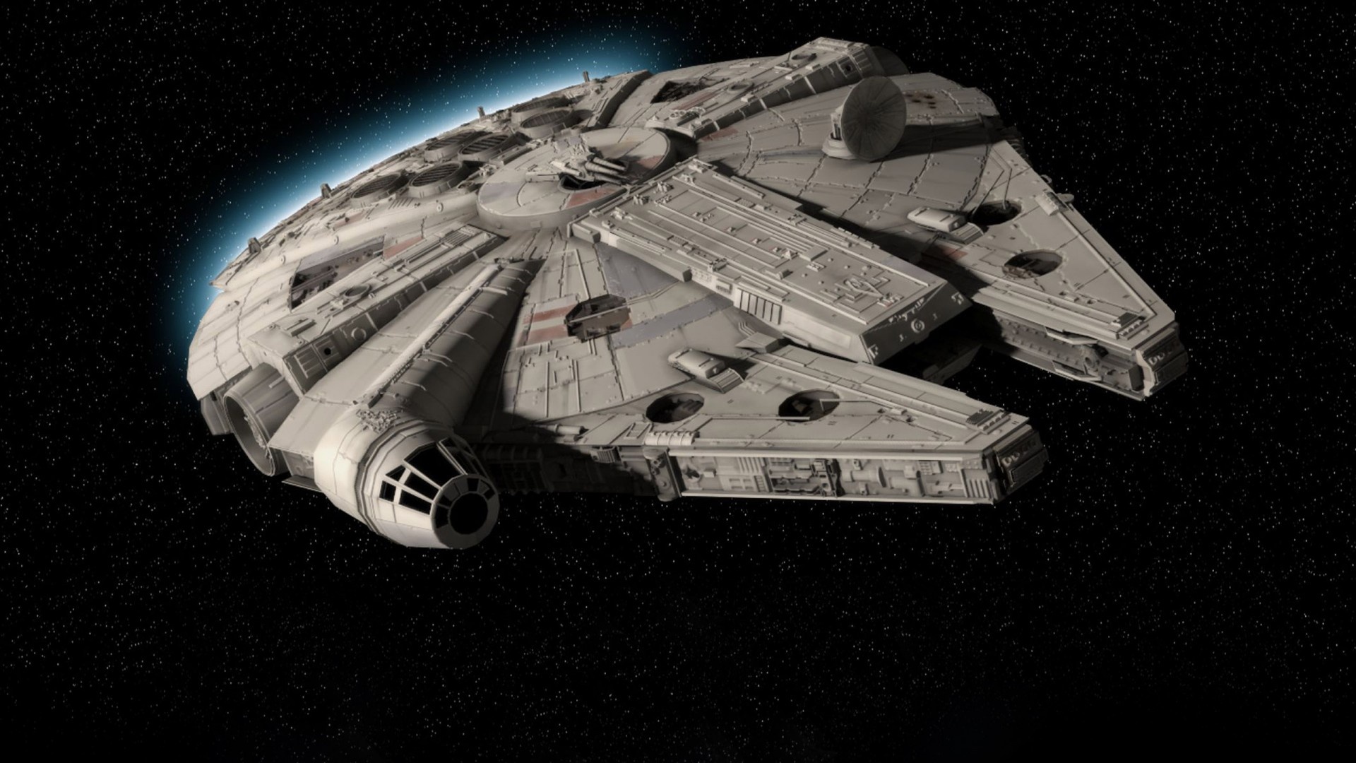 Millennium Falcon, Star Wars movies, Spaceships, Cockpit view, 1920x1080 Full HD Desktop