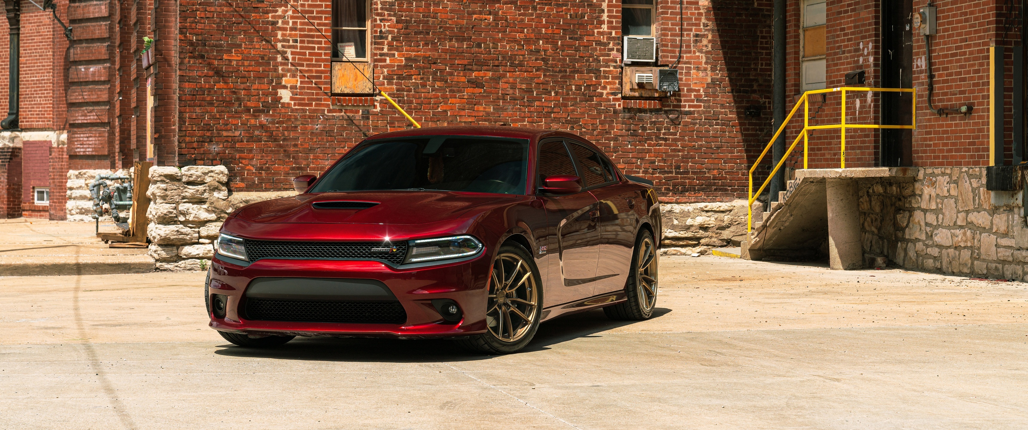 Dodge Charger, 4K wallpaper, High-resolution image, Sports car, 3440x1440 Dual Screen Desktop