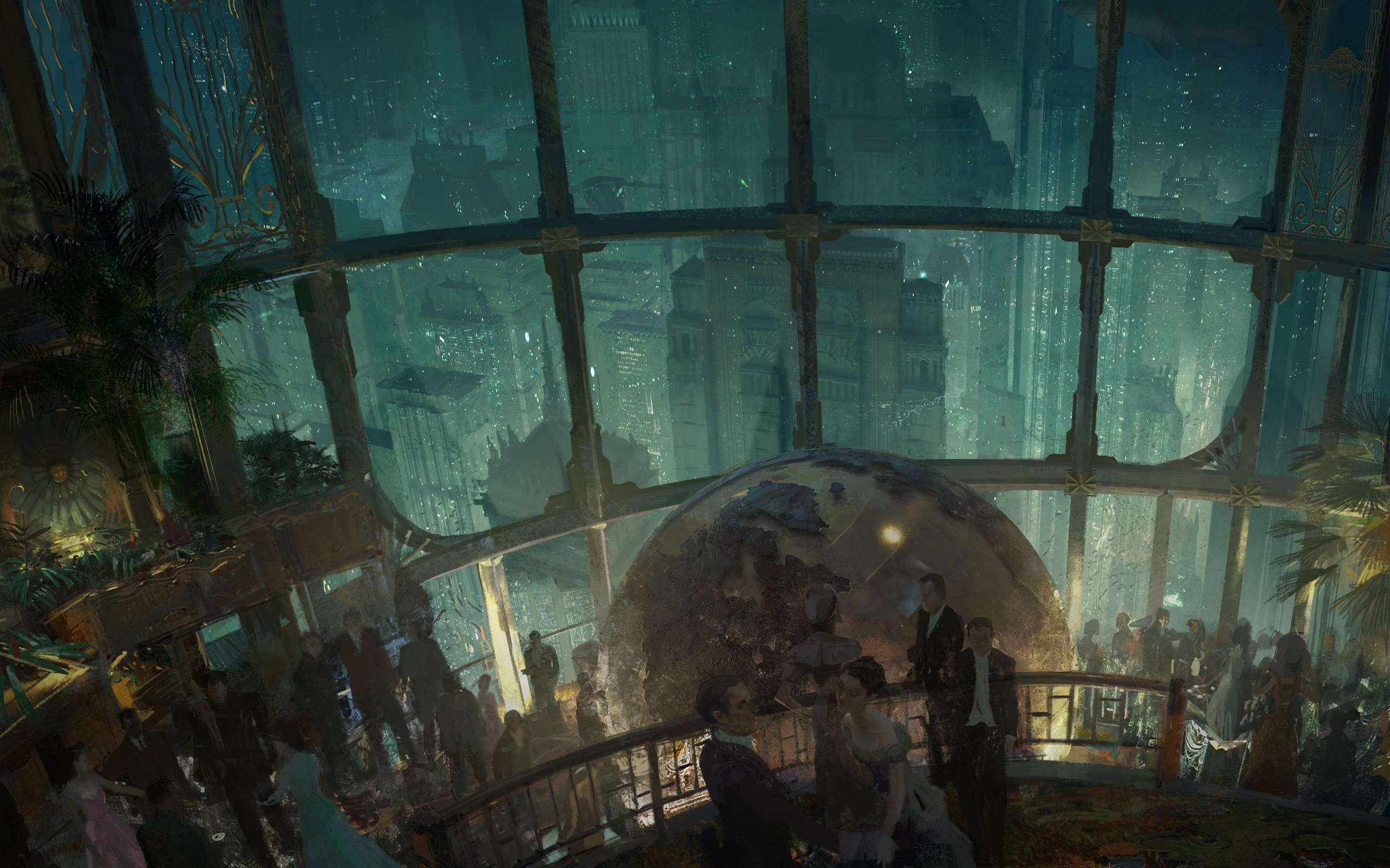 BioShock, Haunting atmospheres, Intriguing narratives, Immersive gameplay, 2560x1600 HD Desktop