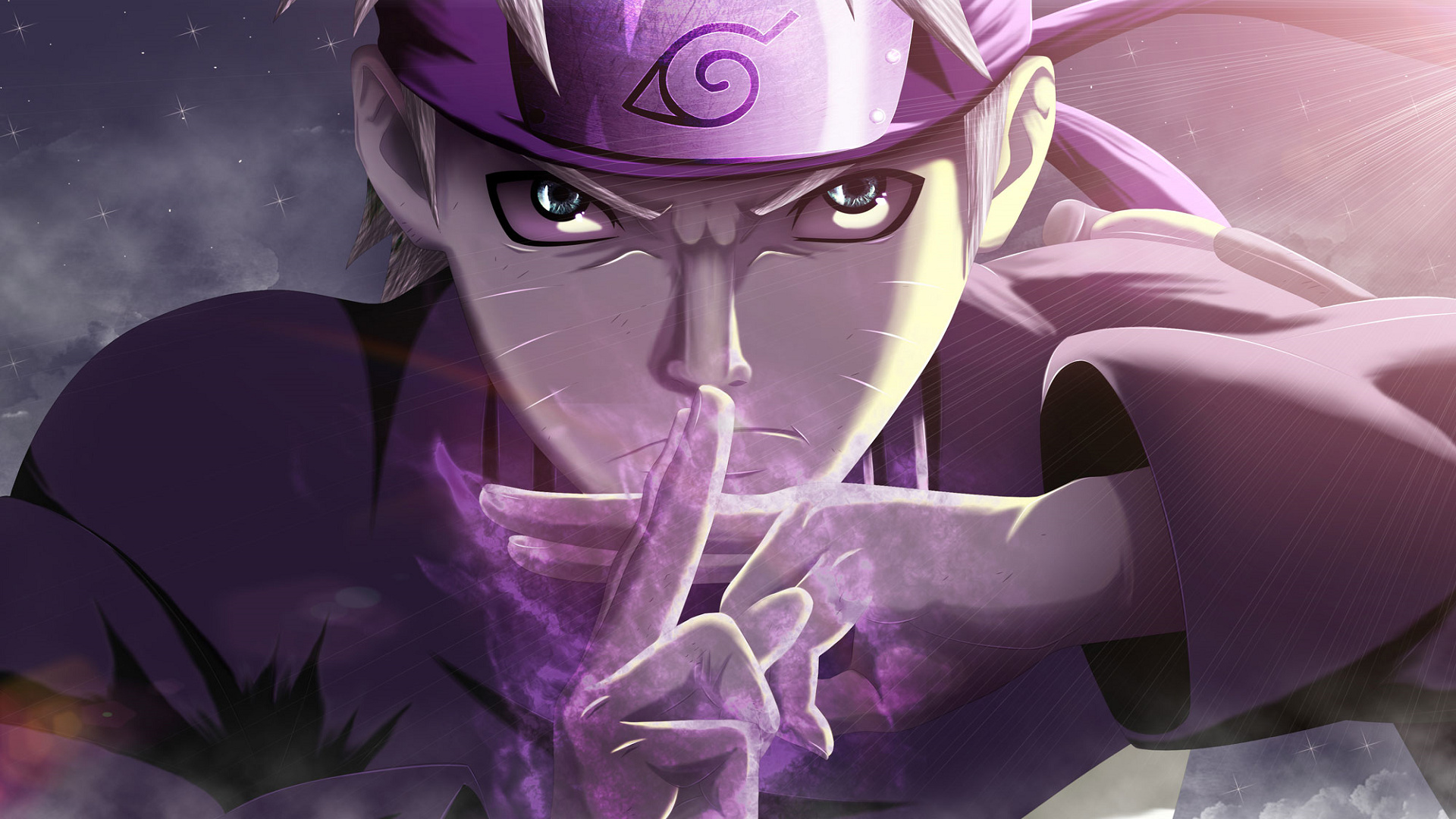 Naruto Uzumaki, Shadow Clone hand seal, Hidden Leaf Village headband, Full HD Desktop wallpaper