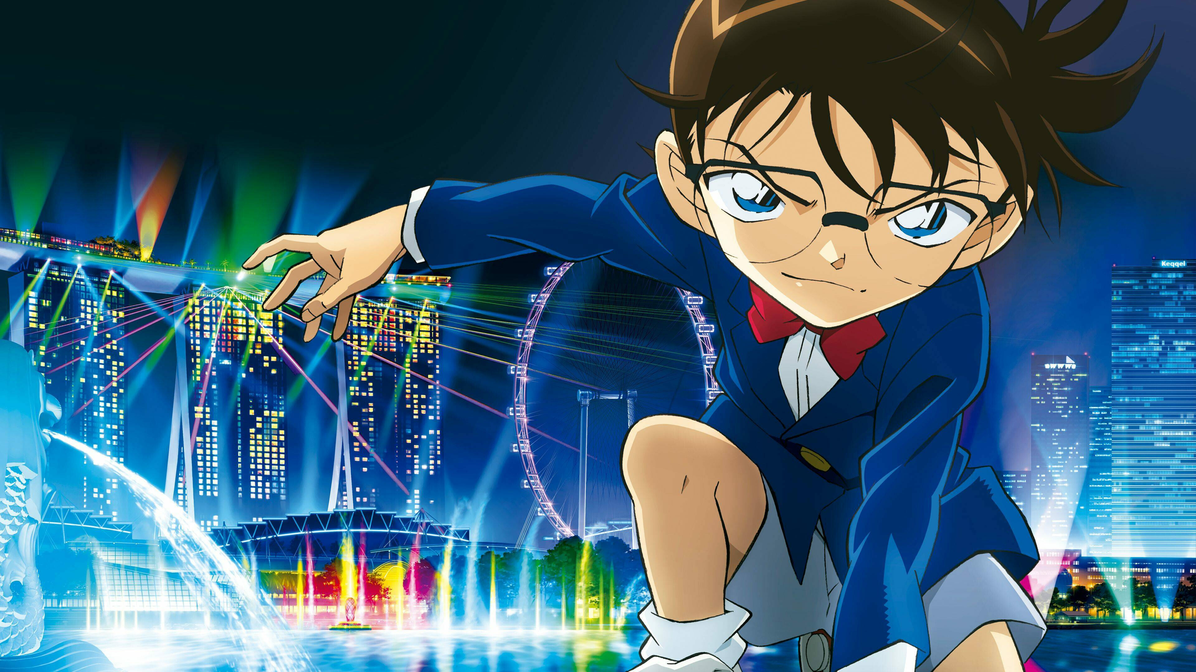 Detective Conan: The Fist of Blue Sapphire, Anime backdrops, Movie database, Thrilling adventure, 3840x2160 4K Desktop