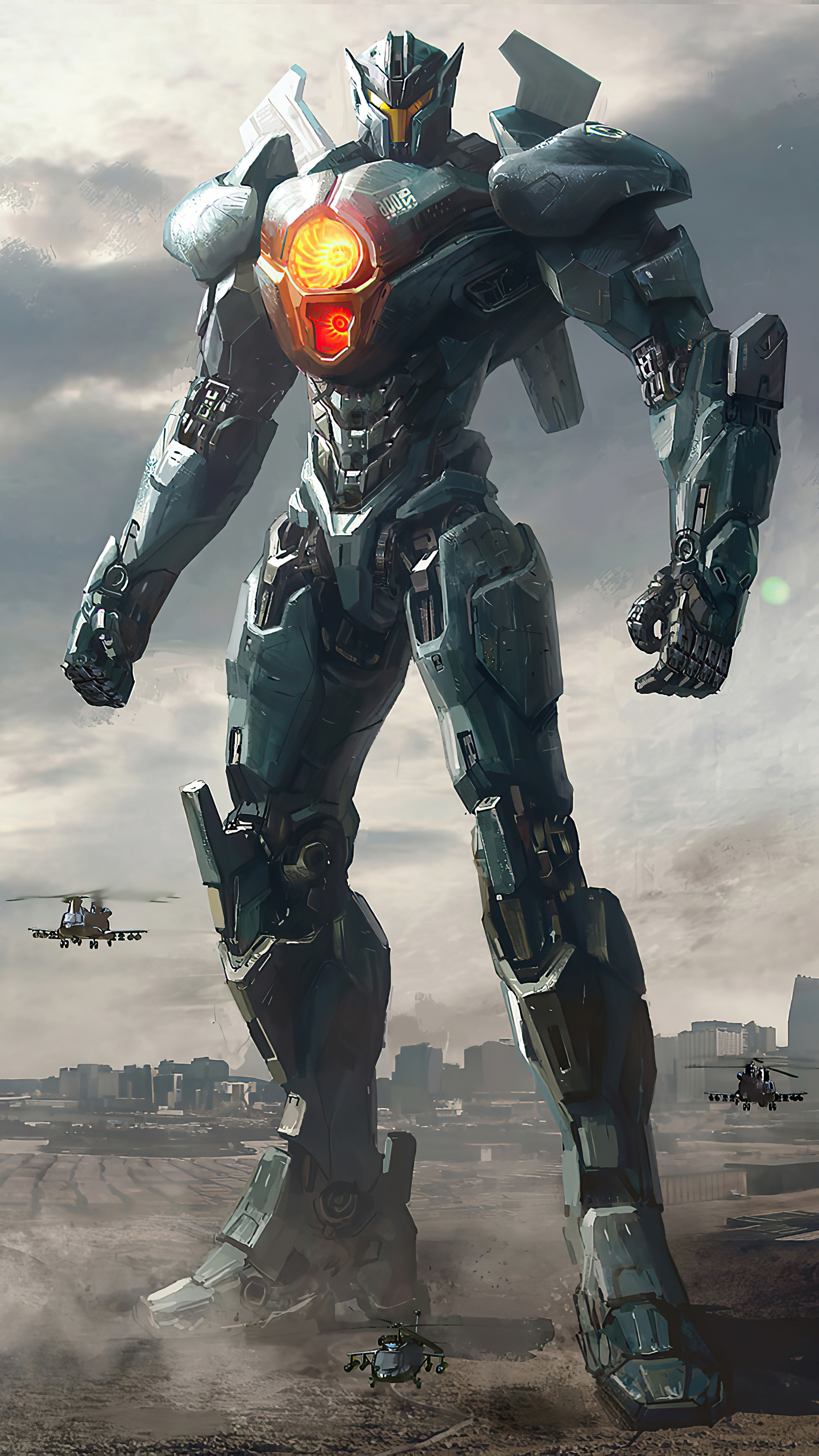 Pacific Rim Uprising, Gipsy Avenger, Sony Xperia wallpapers, Mech fight, 2160x3840 4K Phone