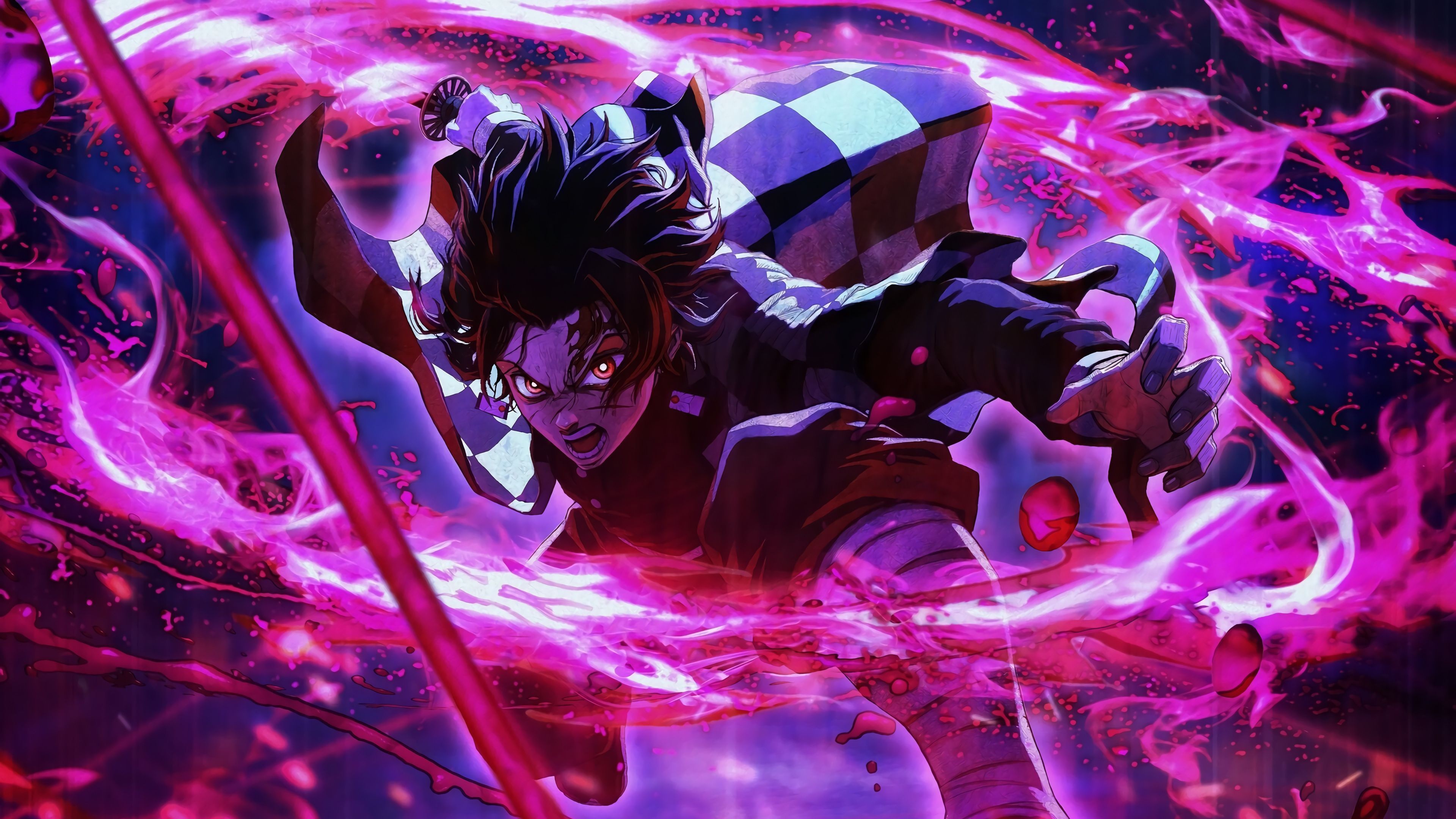 Tanjiro Kamado, Cool Anime Backgrounds Wallpaper, 3840x2160 4K Desktop