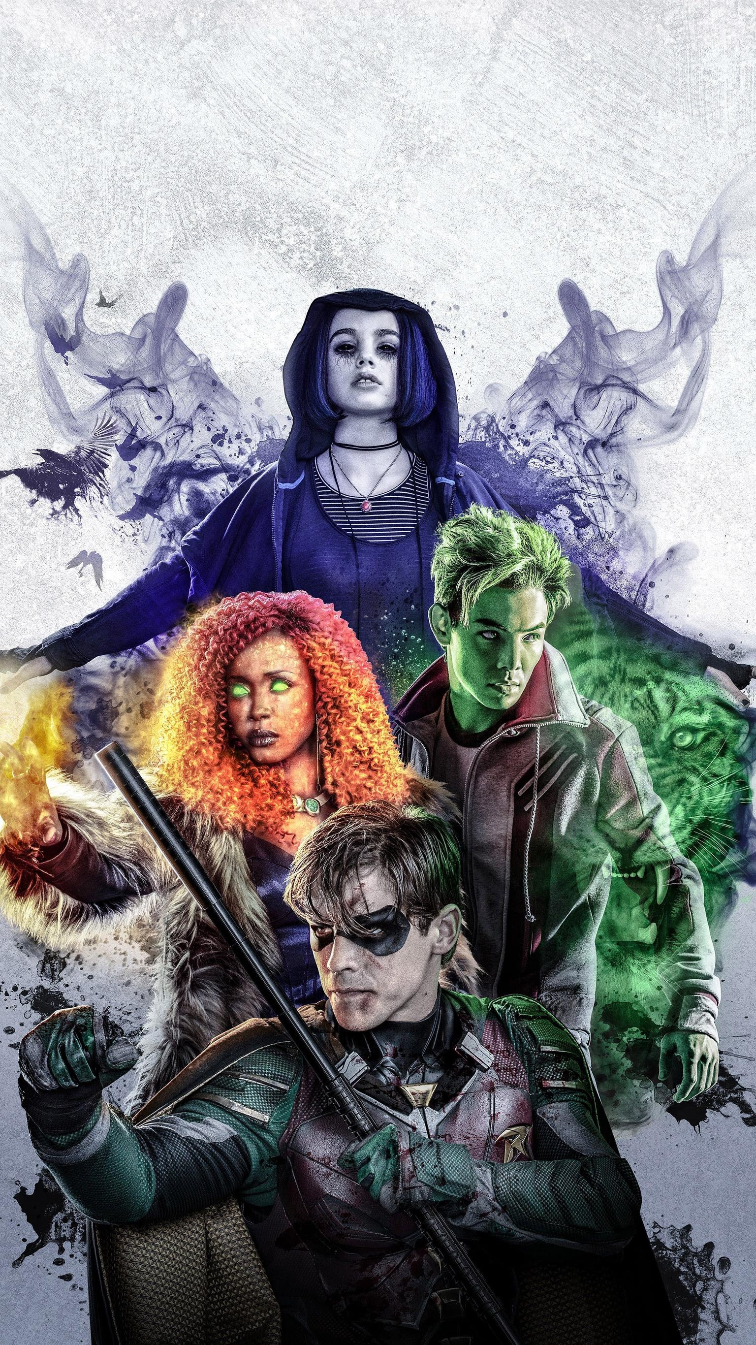 Titans TV series, Netflix wallpapers, Captivating visuals, Streaming platform, 1540x2740 HD Phone