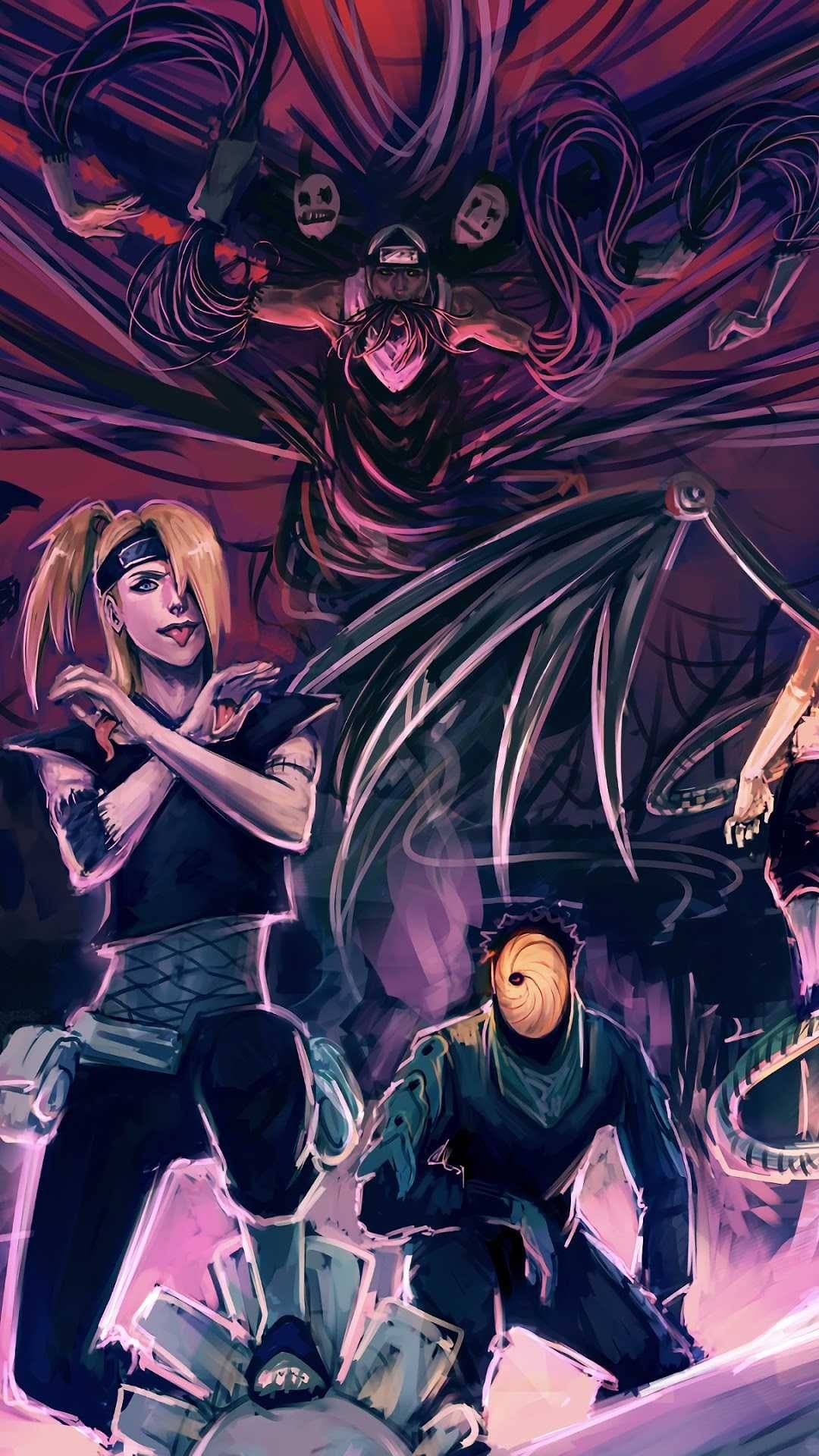 Deidara, Tobi, Kakuzu, Sasori, Full HD Phone wallpaper