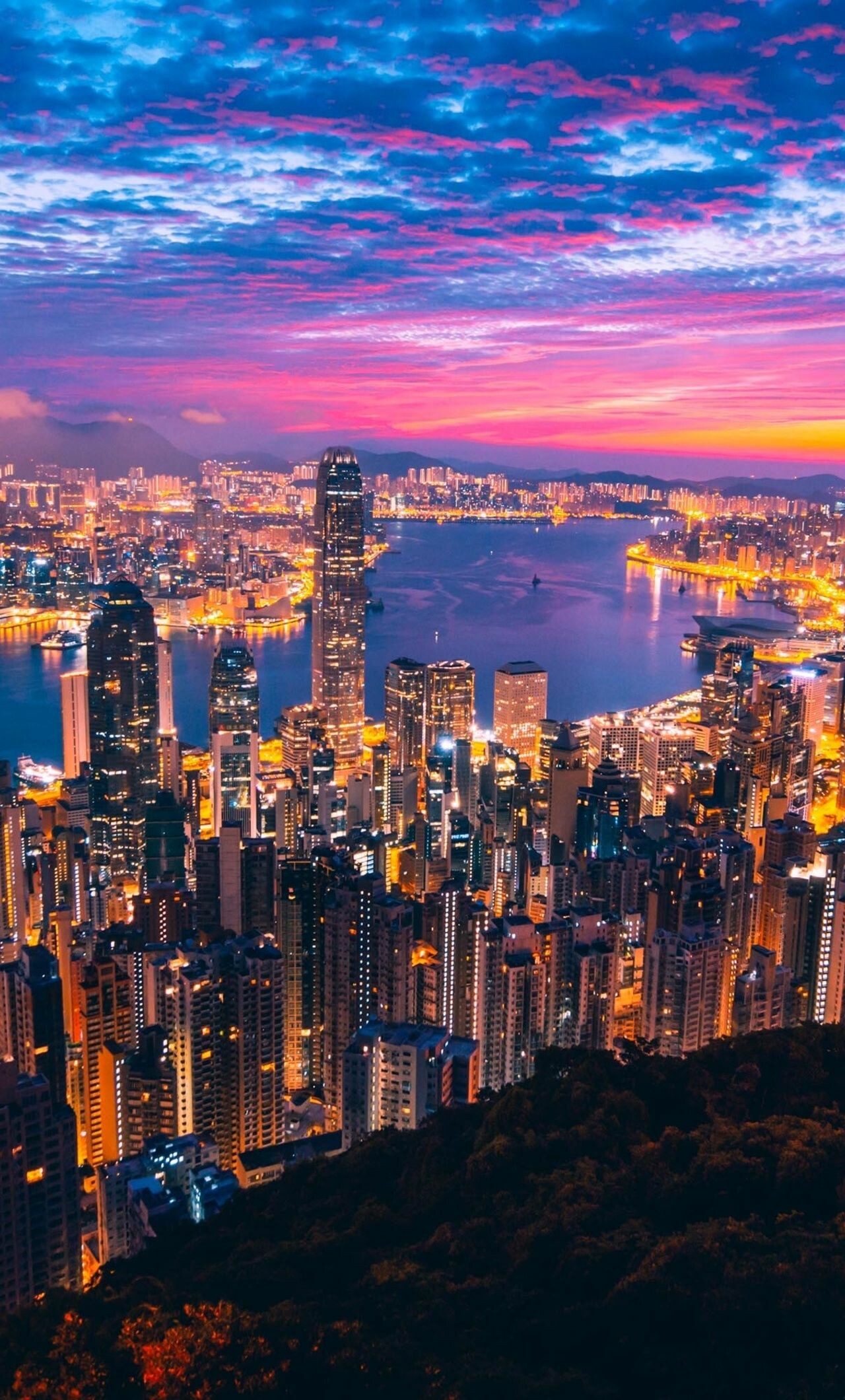 Hong Kong wallpapers, Stunning visuals, Urban beauty, Captivating views, 1280x2120 HD Phone