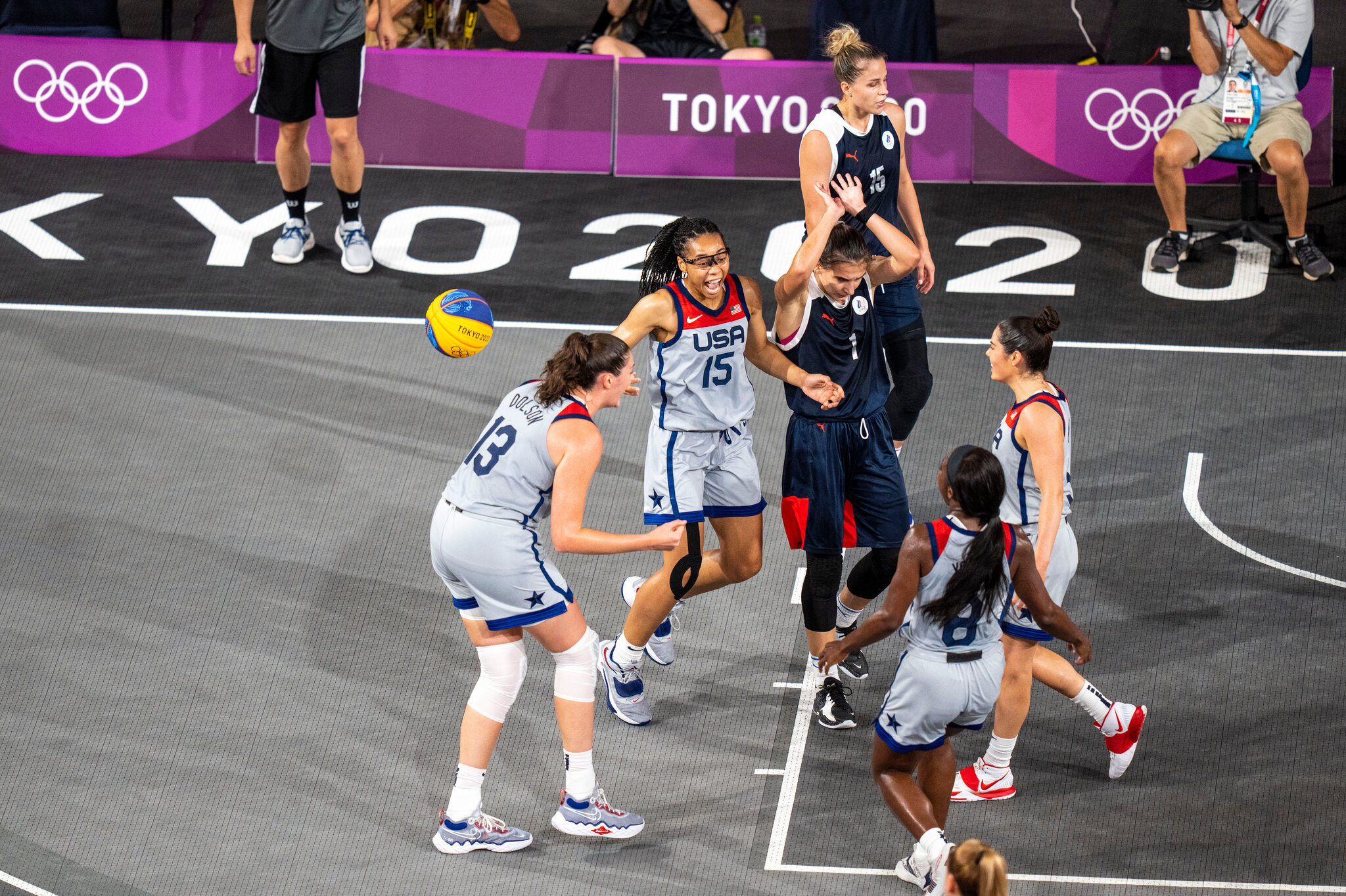 3x3 Basketball, First Olympic gold, US women's triumph, 2050x1370 HD Desktop