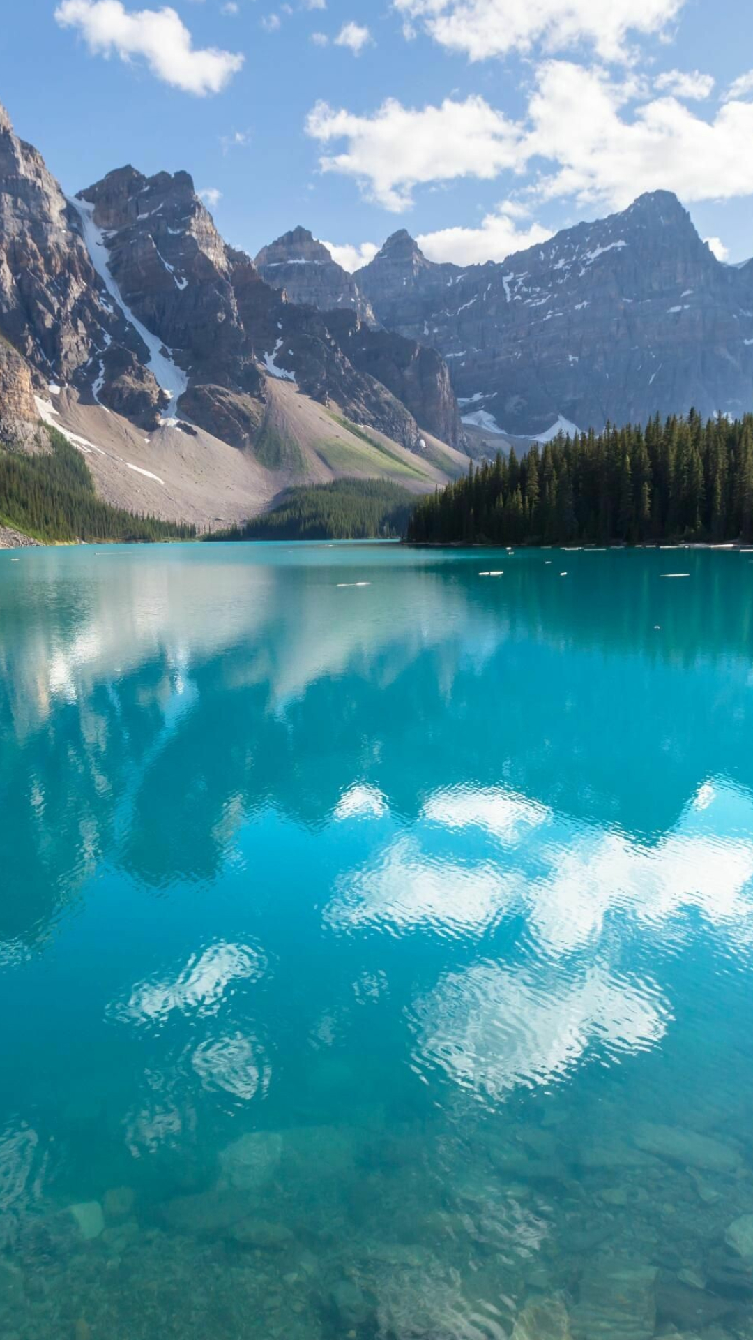 Turquoise lake dreams, Mobile wallpaper enchantment, Nature's vibrant jewel, Serene escapade, 1080x1920 Full HD Phone