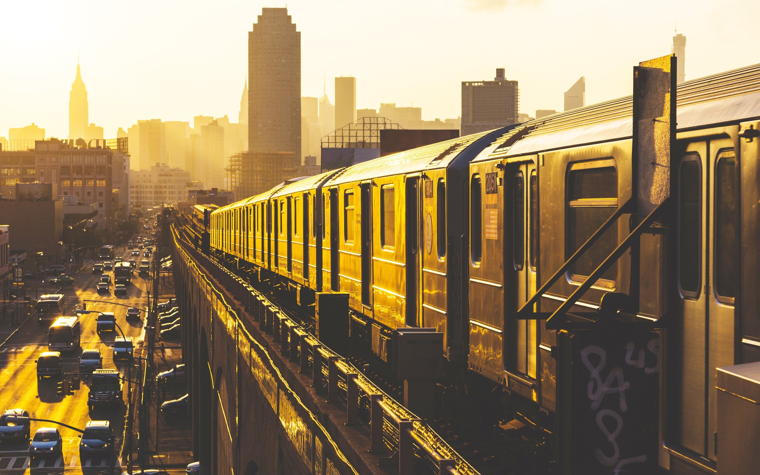 New York City ​​Train, Public Transports Wallpaper, 2560x1600 HD Desktop