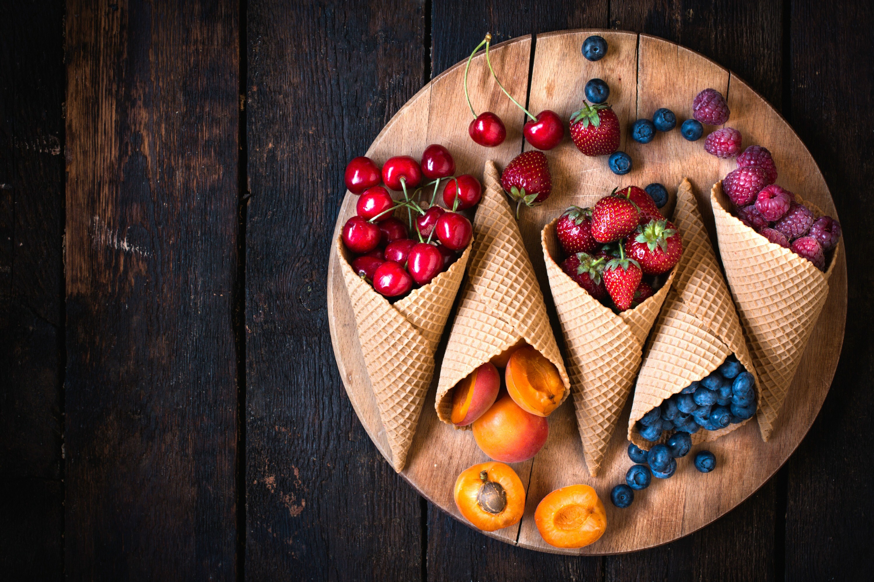 Vibrant fruit cones, Captivating 4K imagery, Stunning wallpapers, 3000x2000 HD Desktop