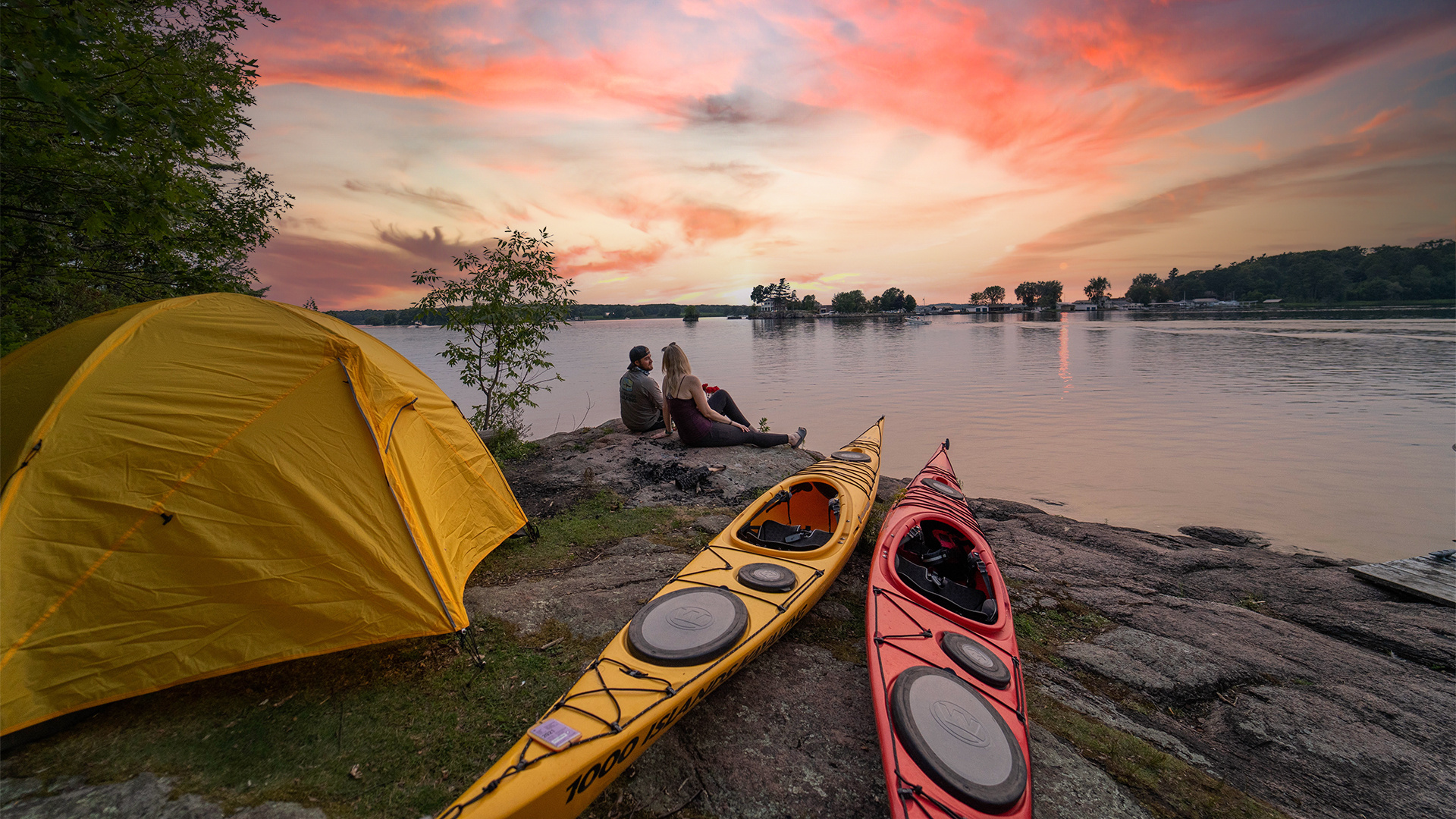 1000 islands kayaking, Sea kayaking tours, Gananoque, 1920x1080 Full HD Desktop