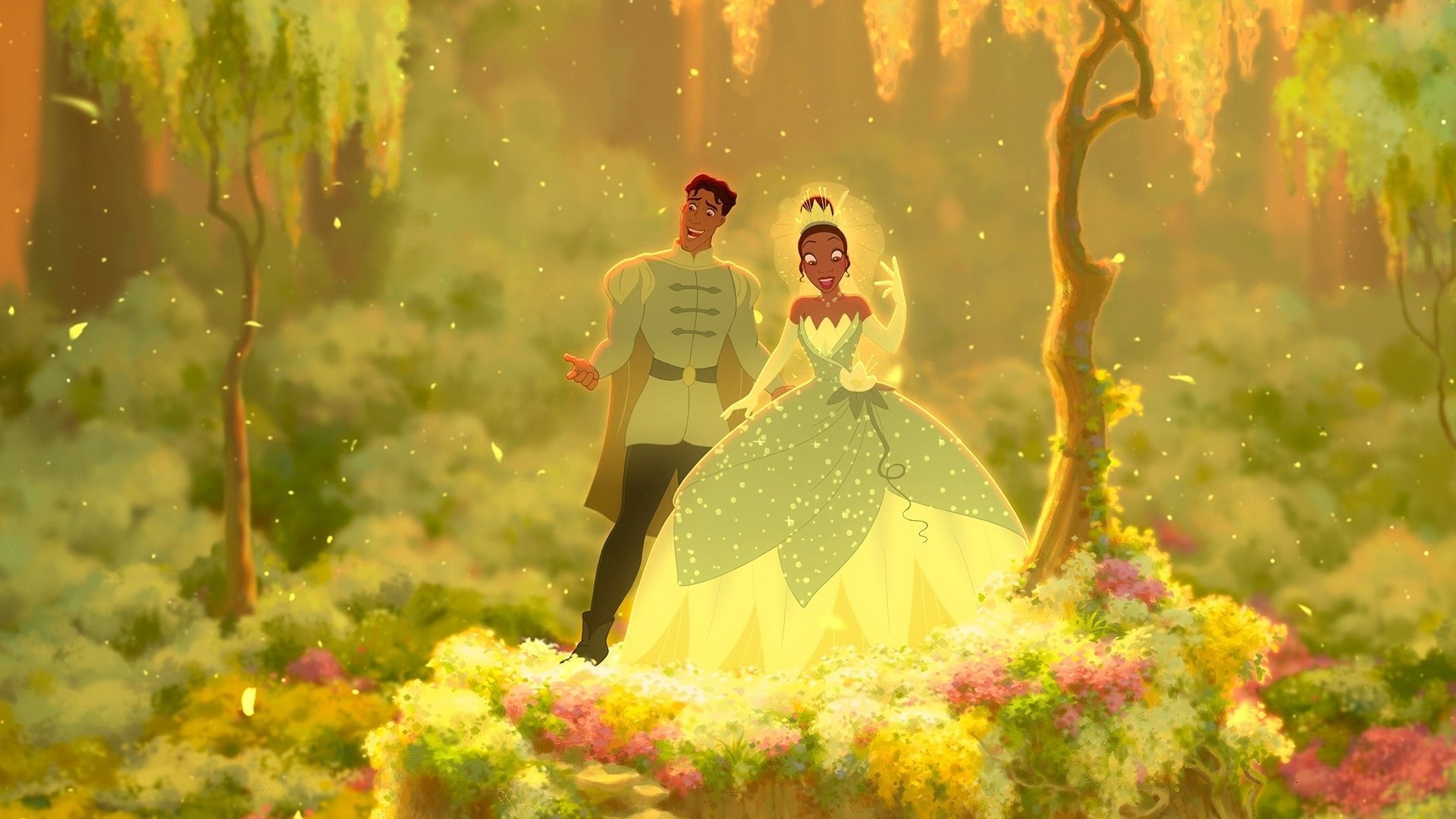 Tiana, Naveen, Disney princess, Desktop backgrounds, 1920x1080 Full HD Desktop