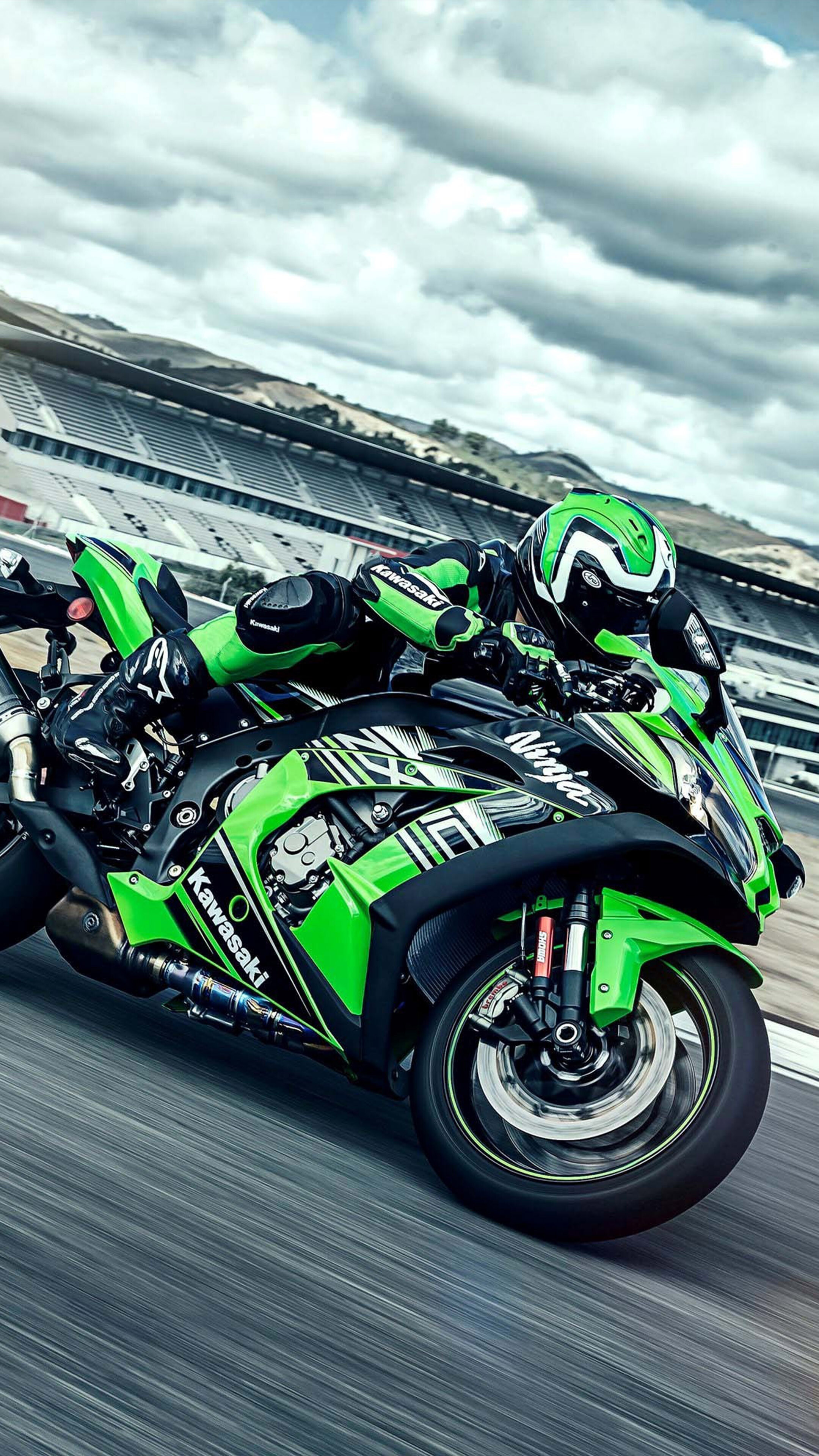 Kawasaki Ninja, iPhone wallpapers, Posted by Michelle Walker, Stylish designs, 2160x3840 4K Phone
