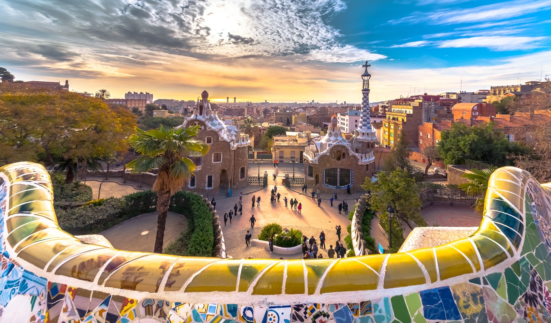 Parc Guell, Barcelona cruise excursions, Land adventures, Memorable experiences, 1920x1130 HD Desktop