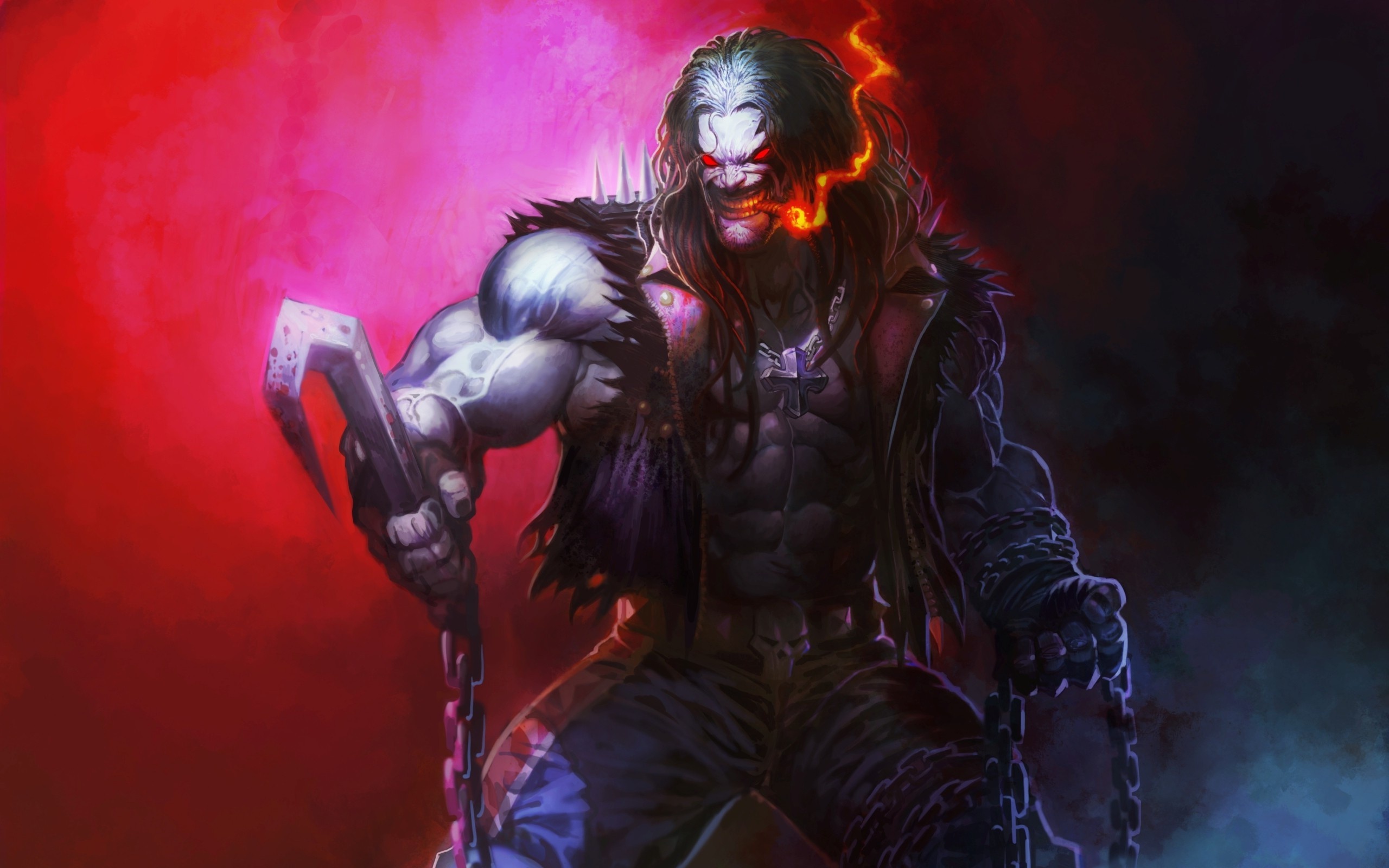 Lobo DC Comics wallpapers, Comic book hero, Ethan Peltier's collection, Artistic illustrations, 2560x1600 HD Desktop