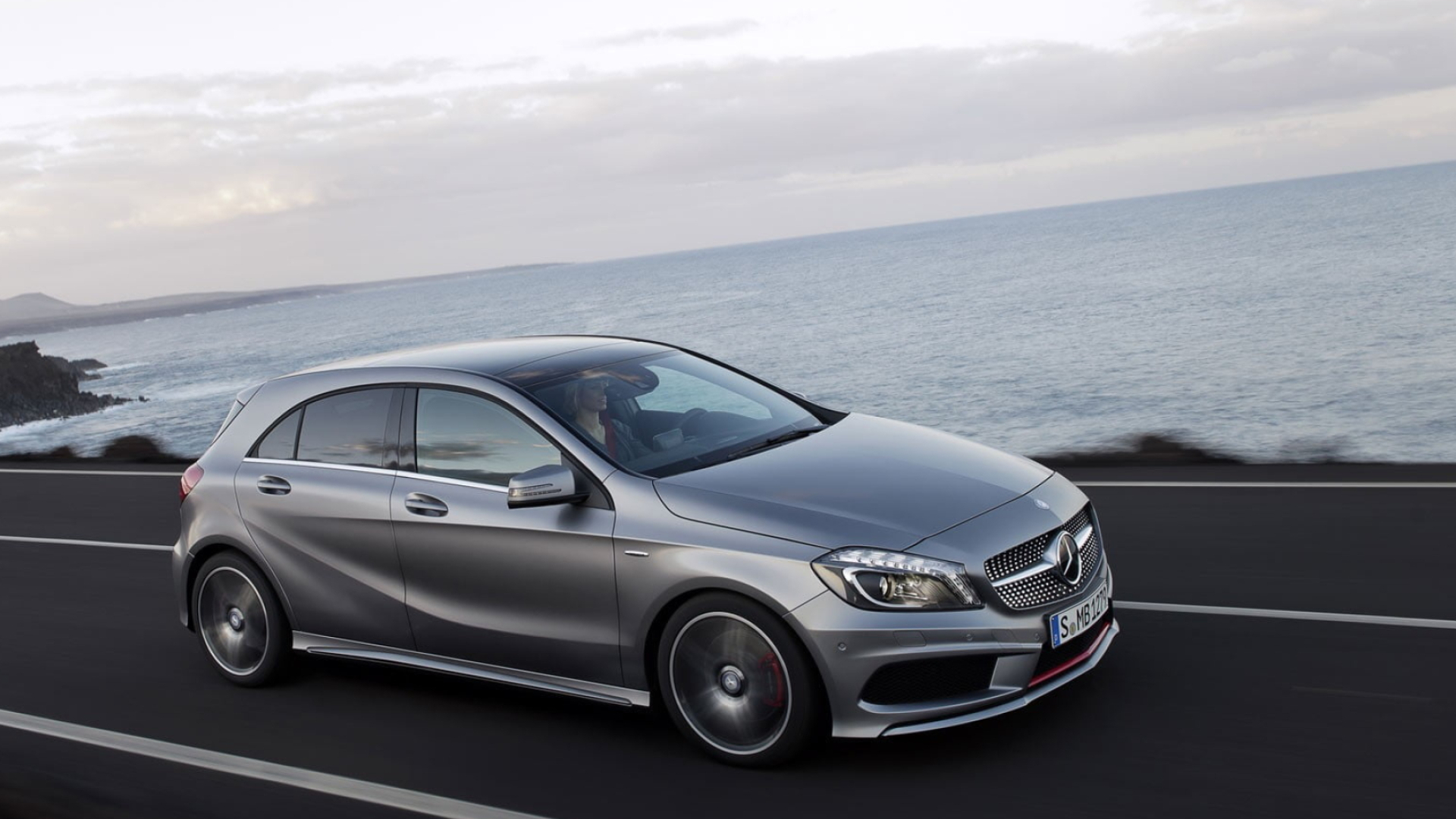 Mercedes-Benz A-Class, Auto, Hatchback, Silver, 1920x1080 Full HD Desktop