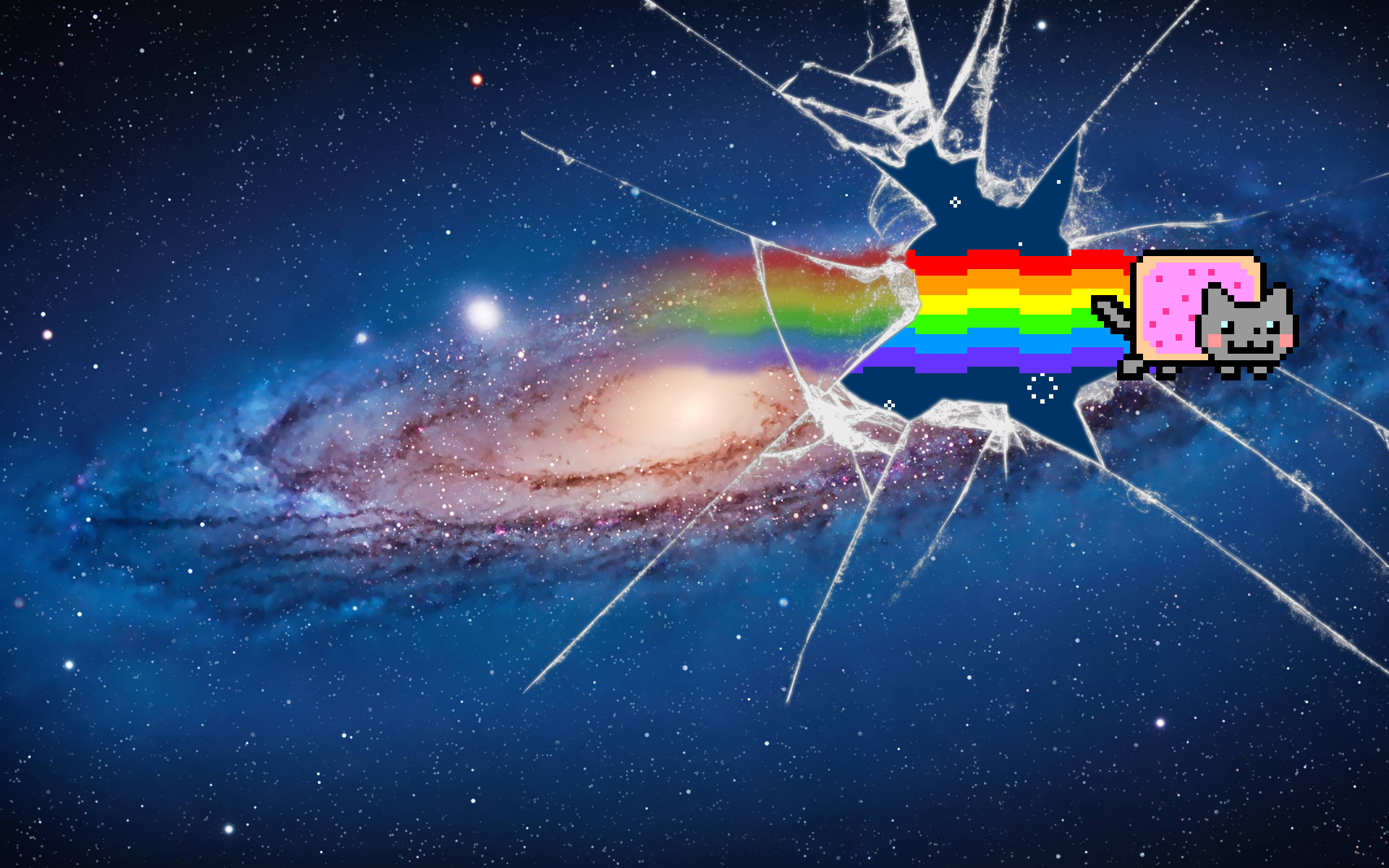 Nyan, Galaxy Cat Wallpaper, 1920x1200 HD Desktop