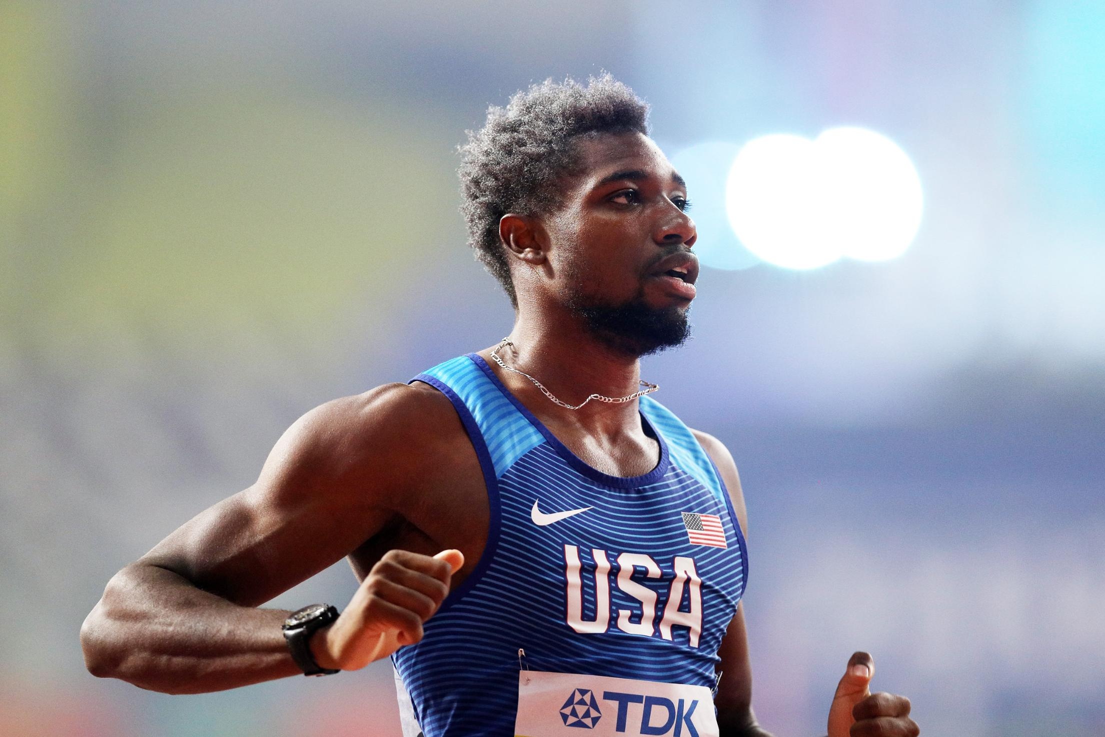 Noah Lyles, Asthma sufferer, Caution during crisis, Sprinting determination, 2210x1480 HD Desktop