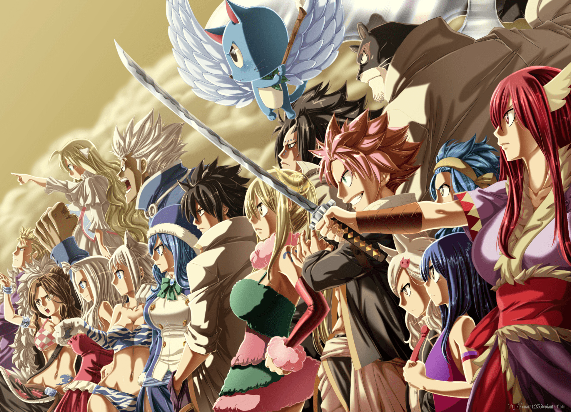 Fairy Tail, Laptop, Top Free, Backgrounds, 1950x1400 HD Desktop
