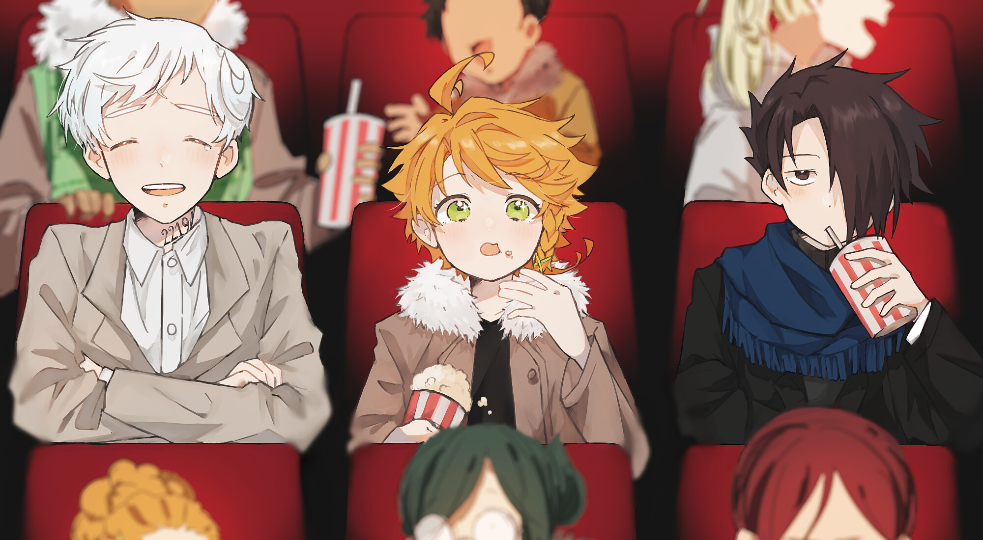 Phil, Yakusoku no Neverland character, Memorable impression, Loyal friend, 2000x1100 HD Desktop