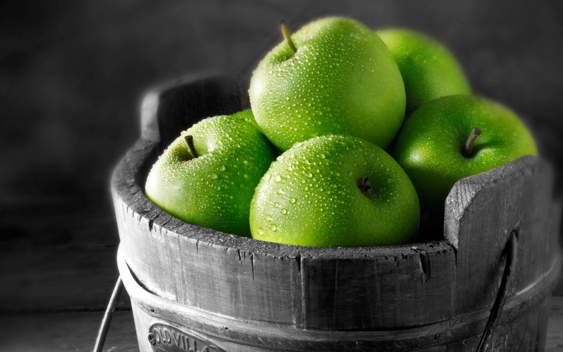 Green fruits, Selective coloring, Fresh, Vibrant, 1920x1200 HD Desktop