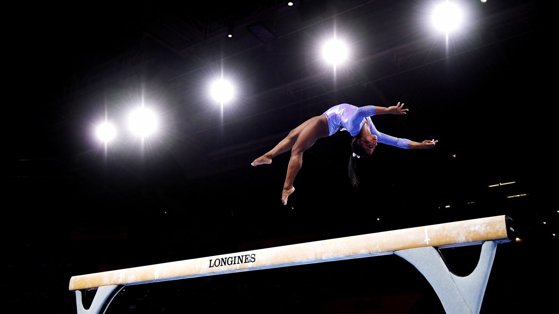 Balance Beam, Simone Biles Wallpaper, 1920x1080 Full HD Desktop