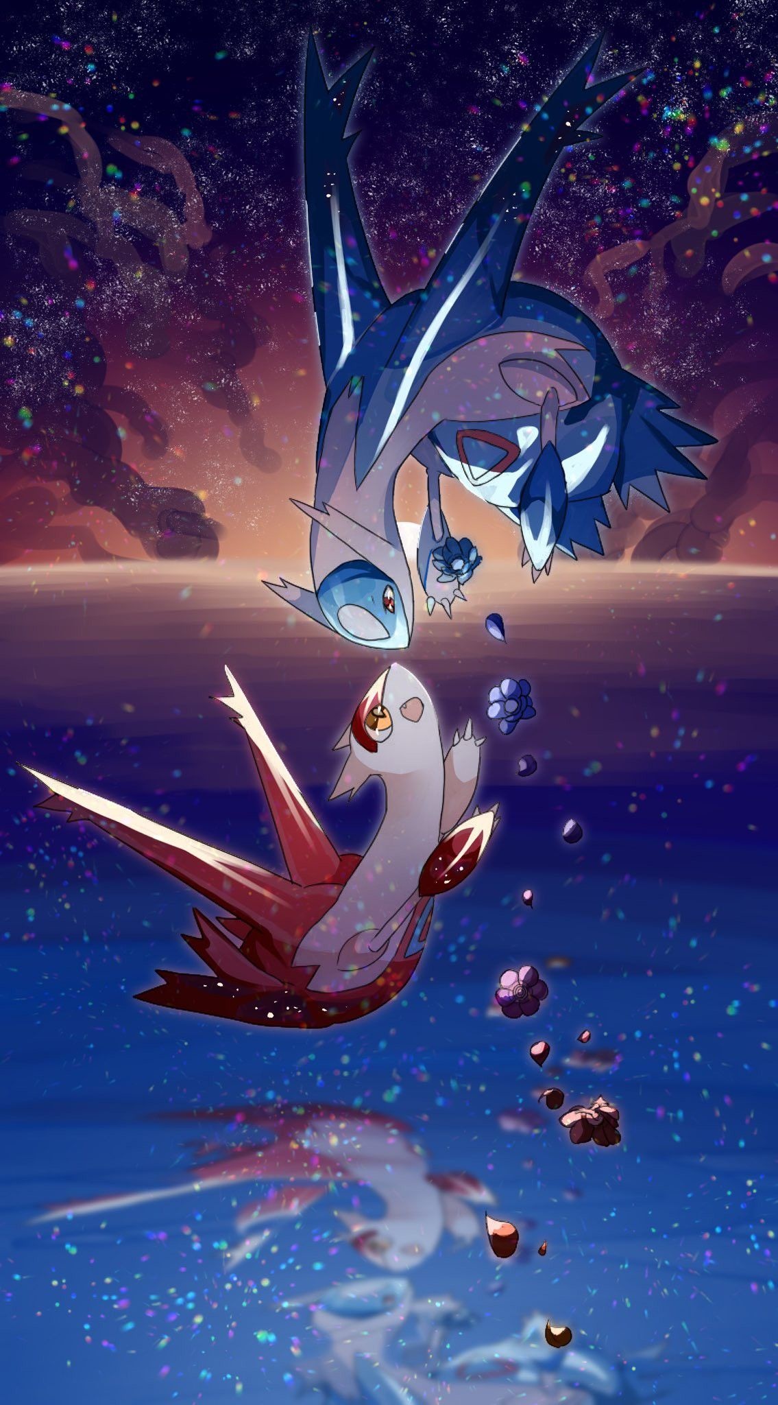 Latias anime, Mega Latios wallpapers, Legendary Pokemon, Powerful duo, 1140x2050 HD Phone