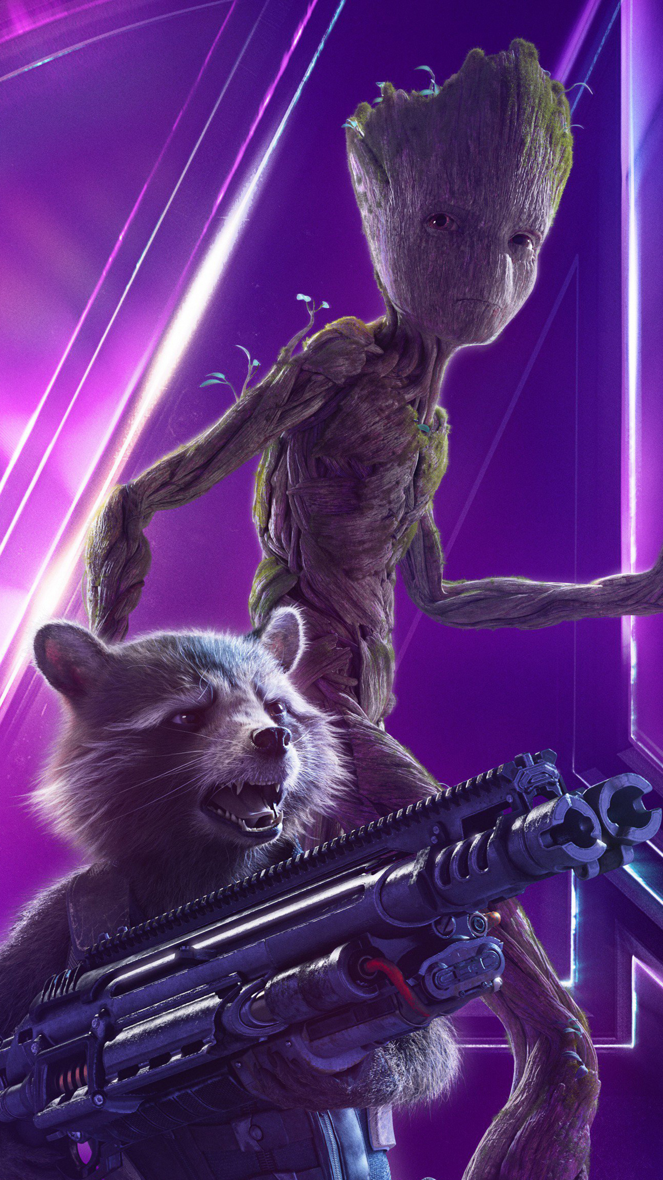 Rocket Raccoon, Avengers Infinity War, New poster, Sony Xperia X, 2160x3840 4K Phone