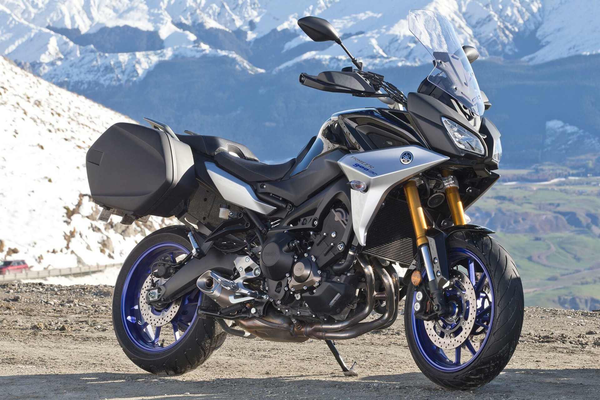 Yamaha Tracer 9 GT, Auto adventure tourer, Powerful engine, Sporty design, 1920x1280 HD Desktop