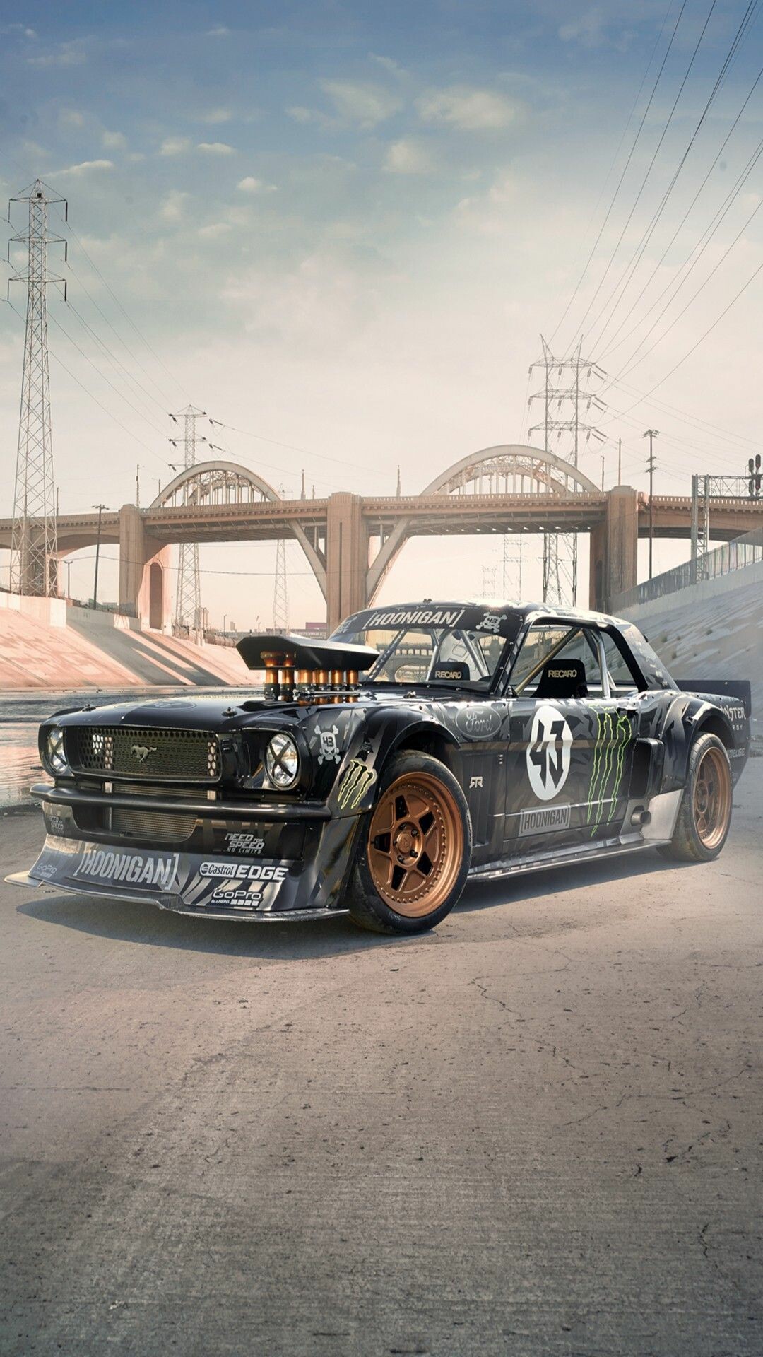 Ken Block's beast, Mustang power, Striking wallpapers, Extreme performance, 1080x1920 Full HD Phone